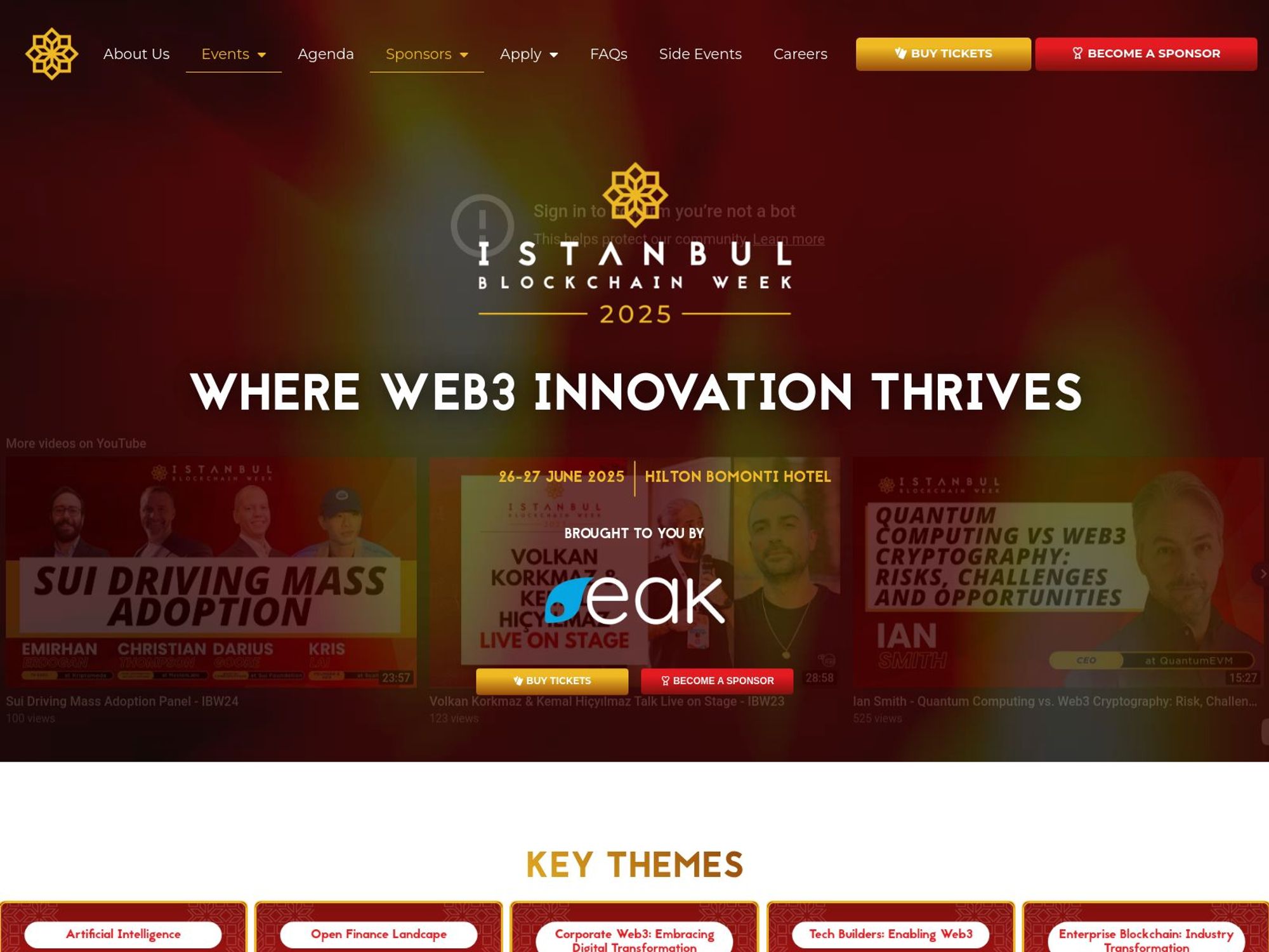 Istanbul Blockchain Week 2025 (IBW 2025) screenshot