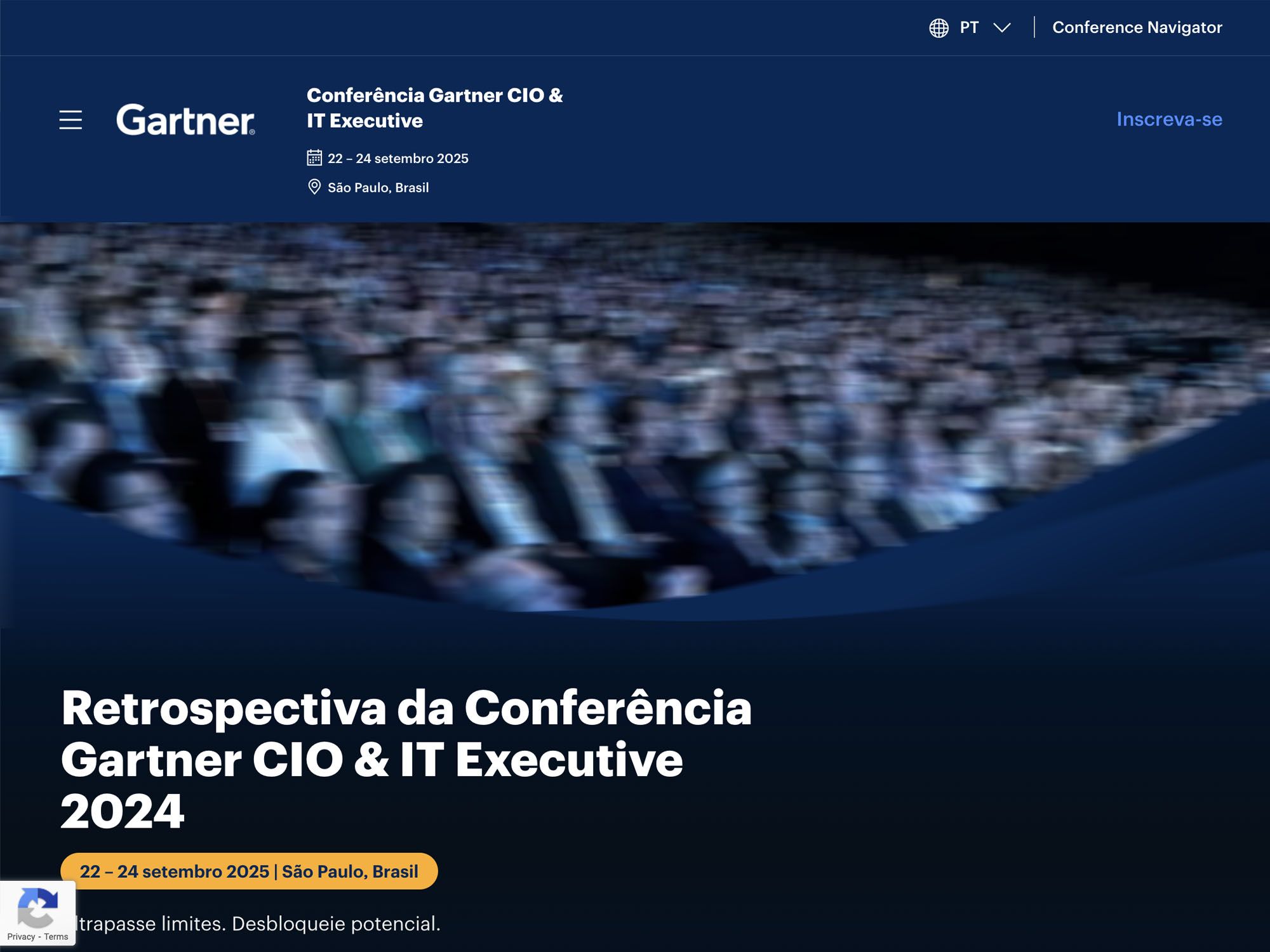 Retrospectiva da Conferência Gartner CIO & IT Executive 2024 website
