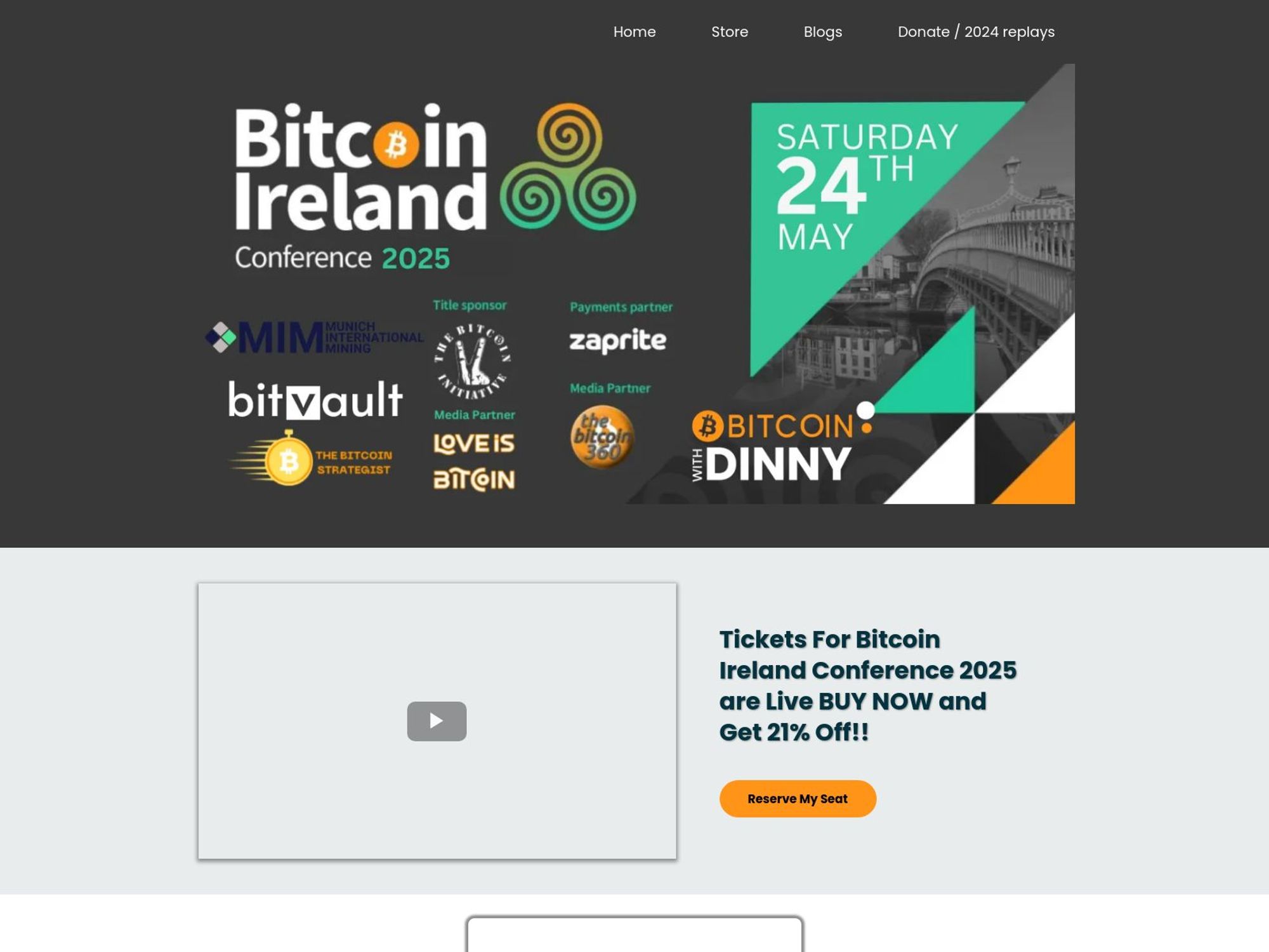 Bitcoin Ireland 2025 screenshot