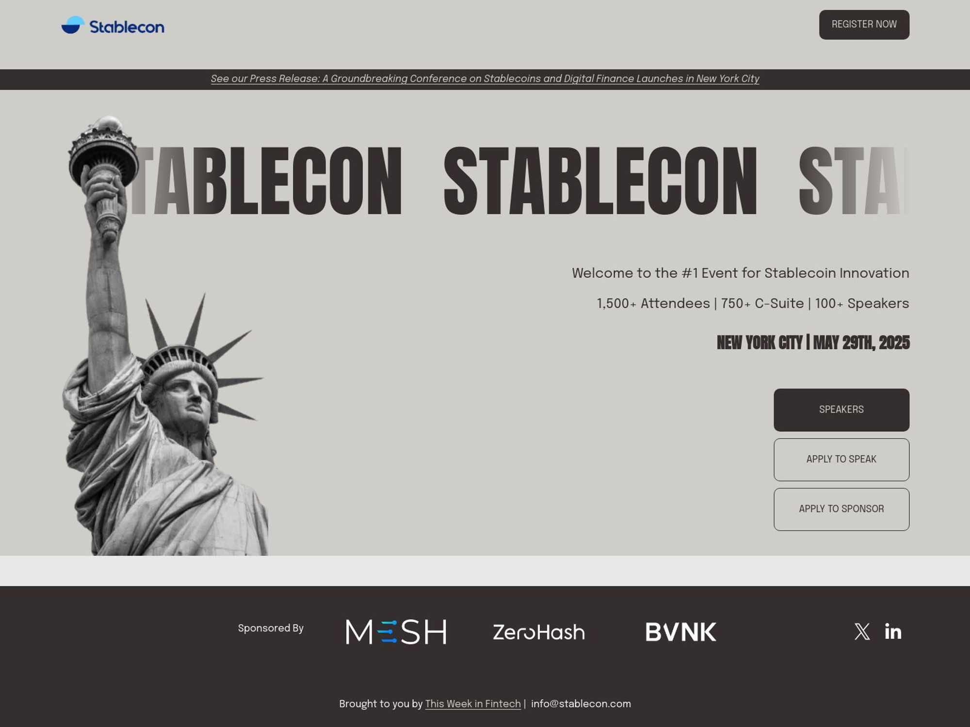 Stablecon 2025 screenshot