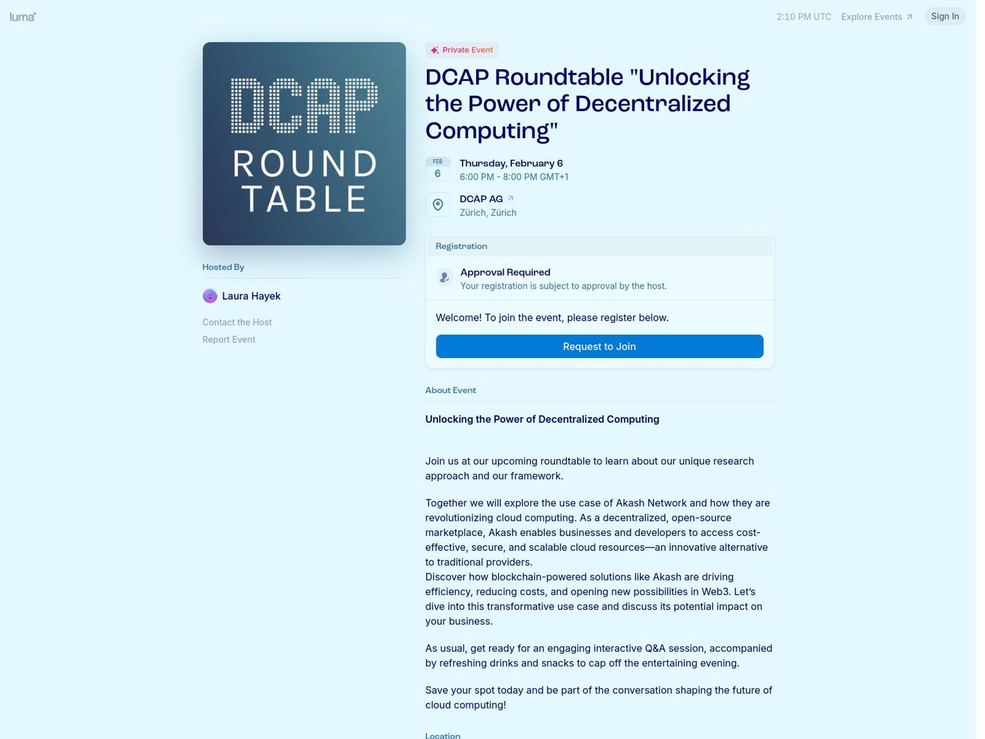 DCAP Roundtable "Unlocking the Power of Decentralized Computing" screenshot