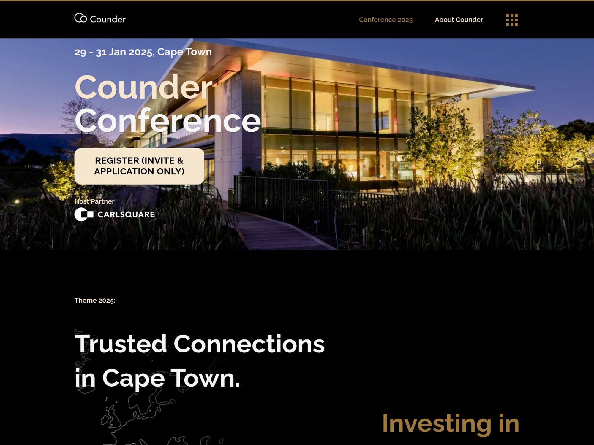 Counder Conference 2025 screenshot