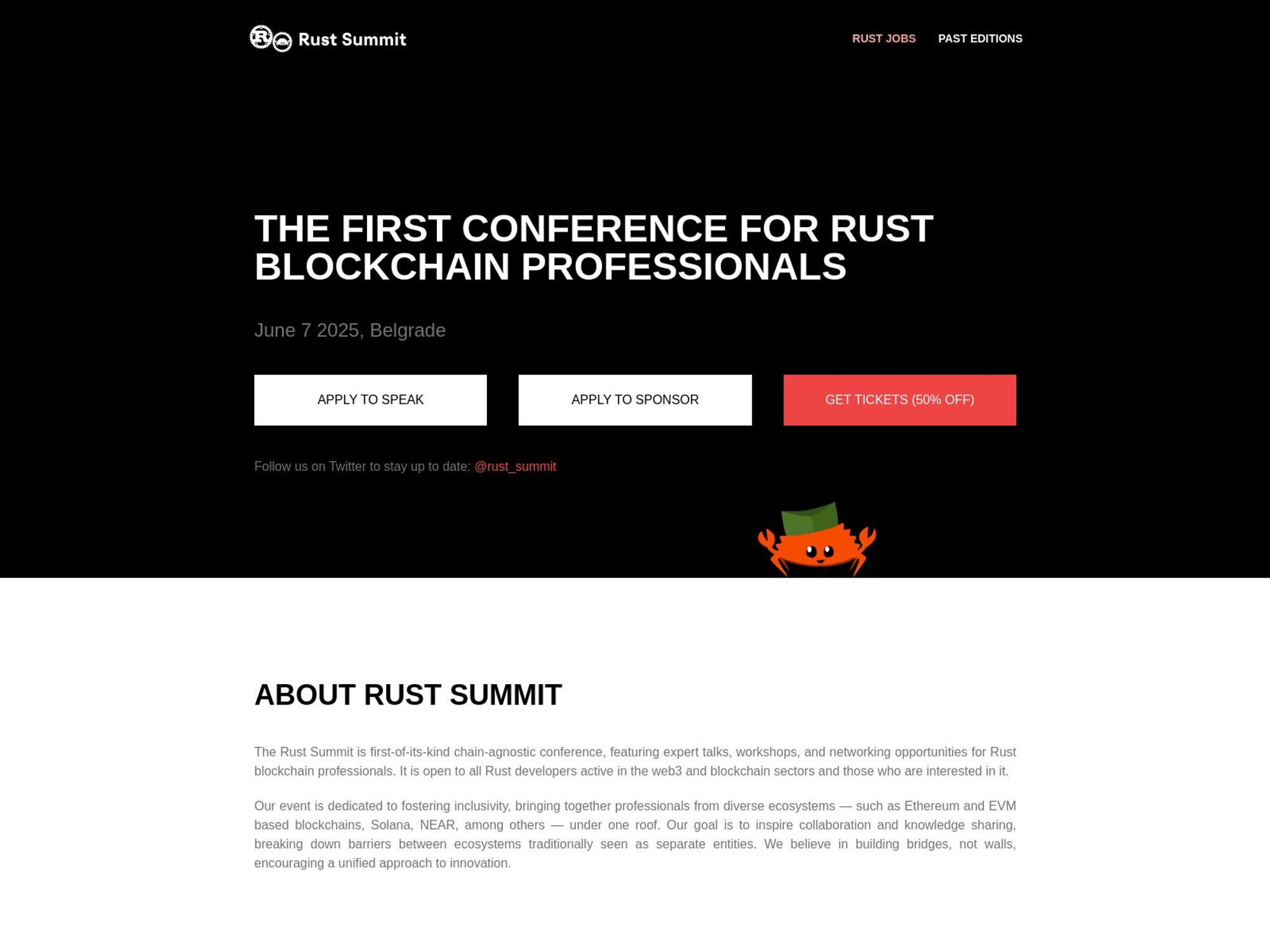 Rust Summit 2025 screenshot