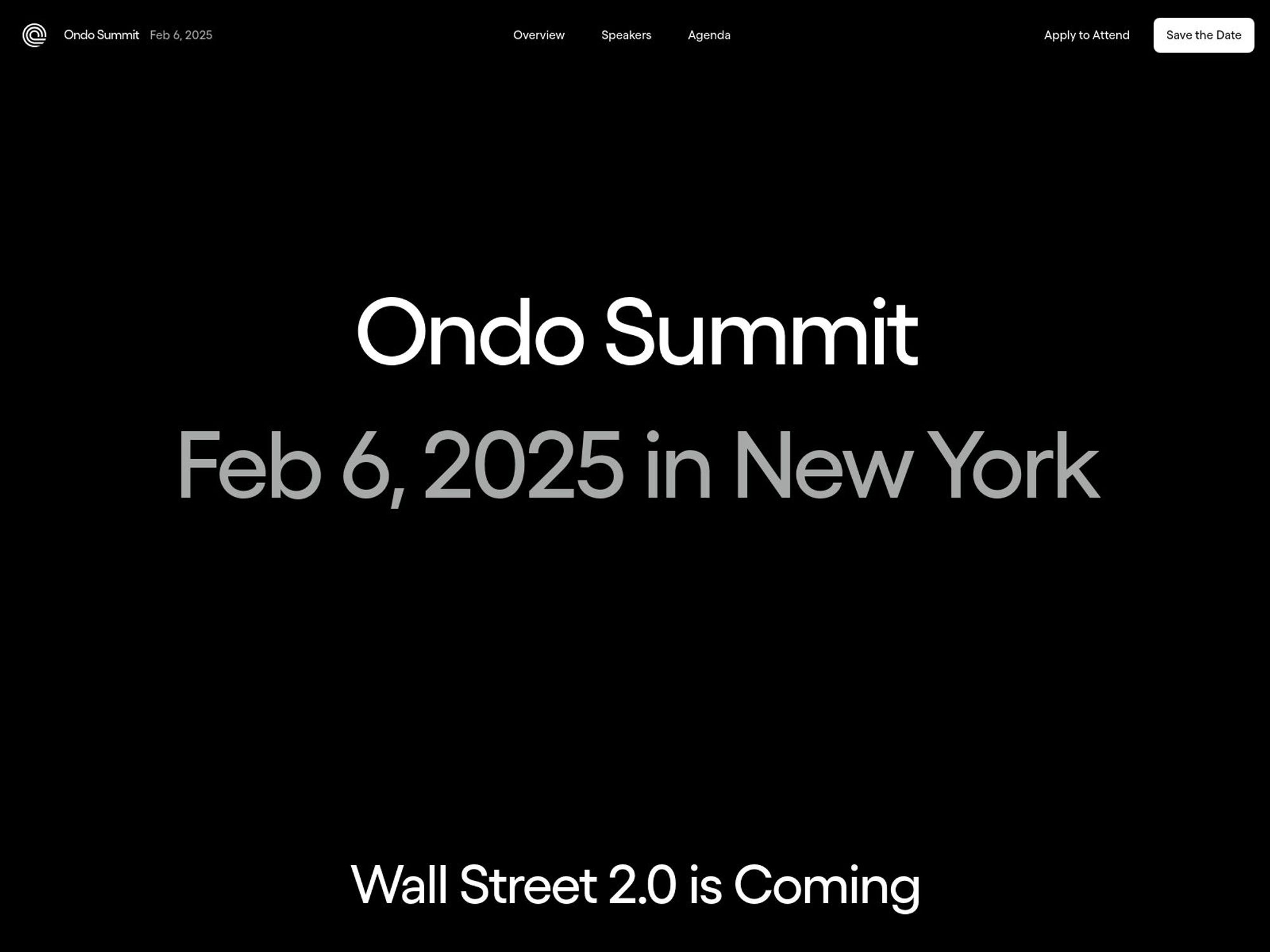 Ondo Summit 2025 screenshot