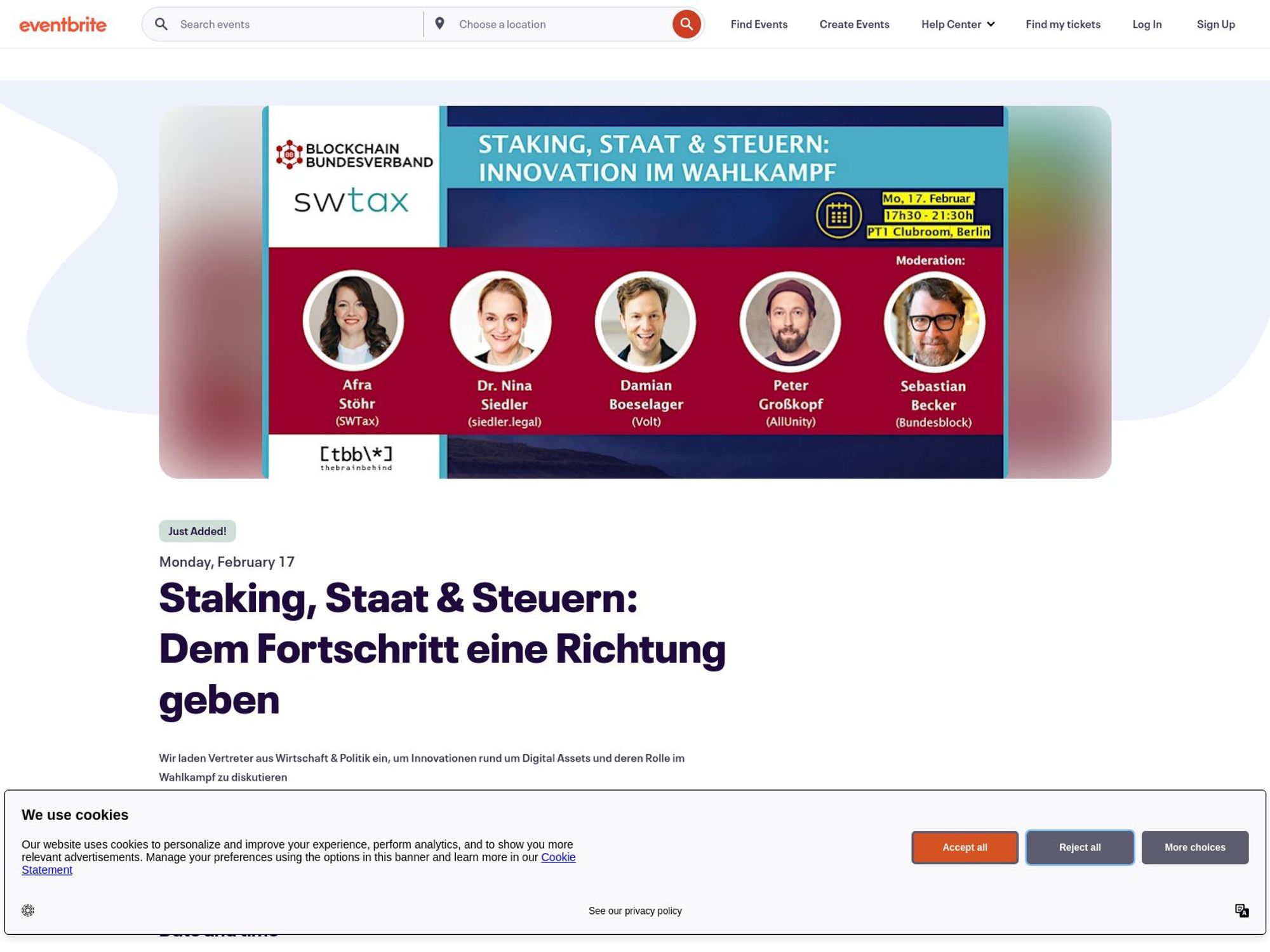 Staking, Staat & Steuern: Dem Fortschritt eine Richtung geben screenshot