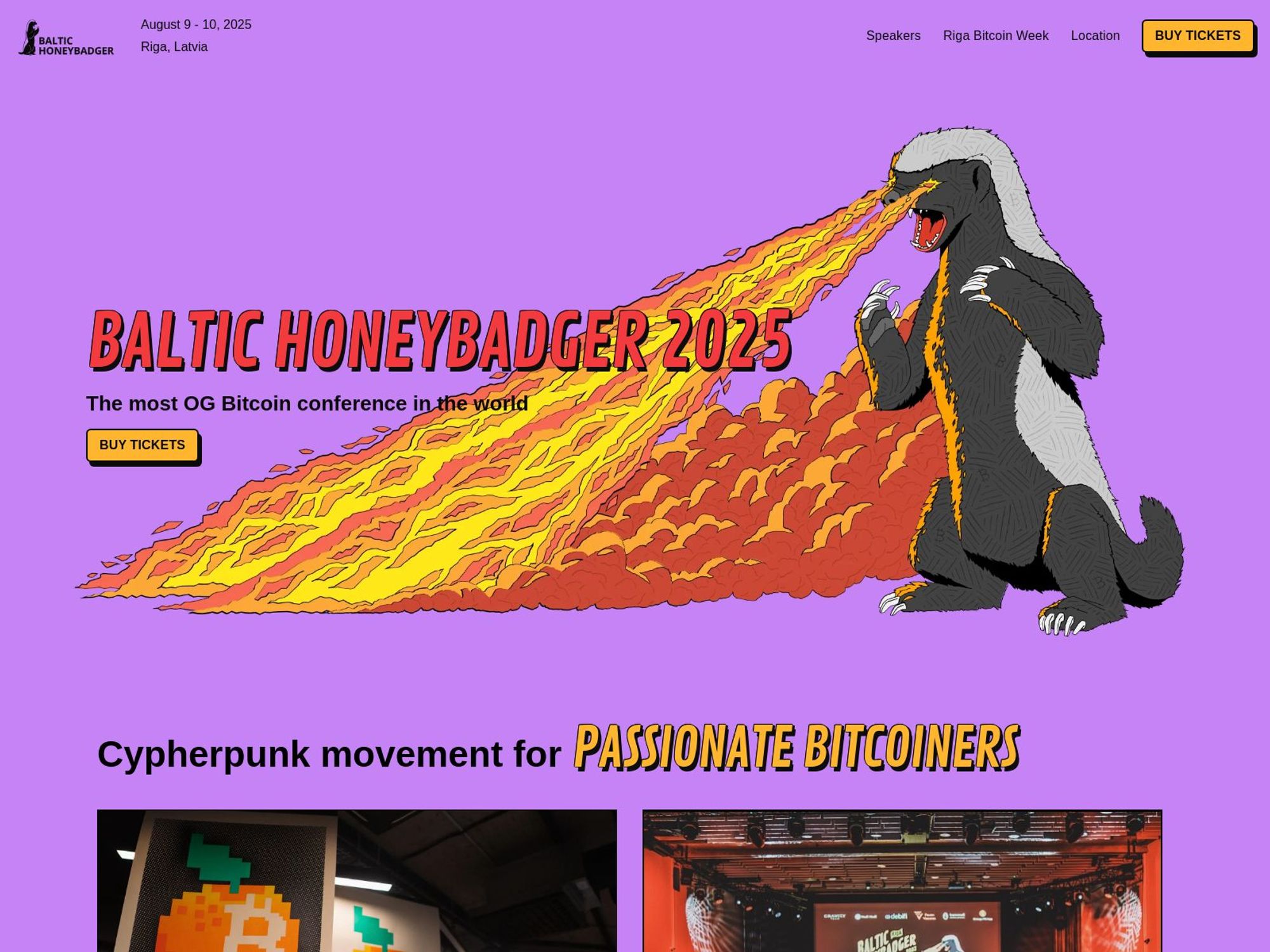 Baltic HoneyBadger 2025 website