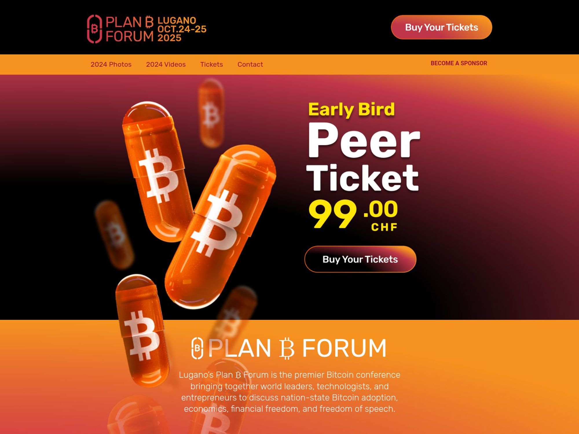 Plan ₿ Forum 2025 website
