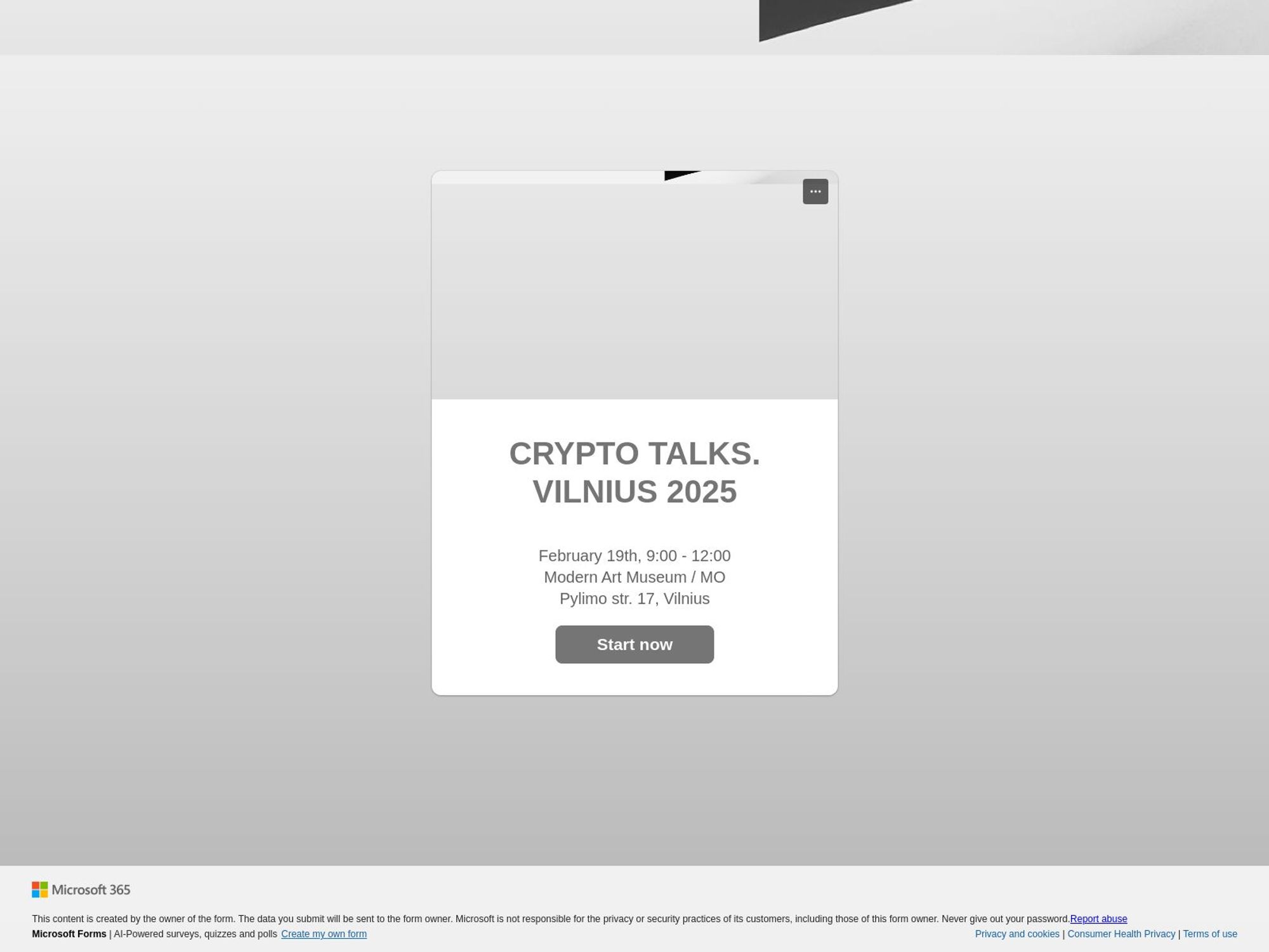 Crypto Talks Vilnius screenshot