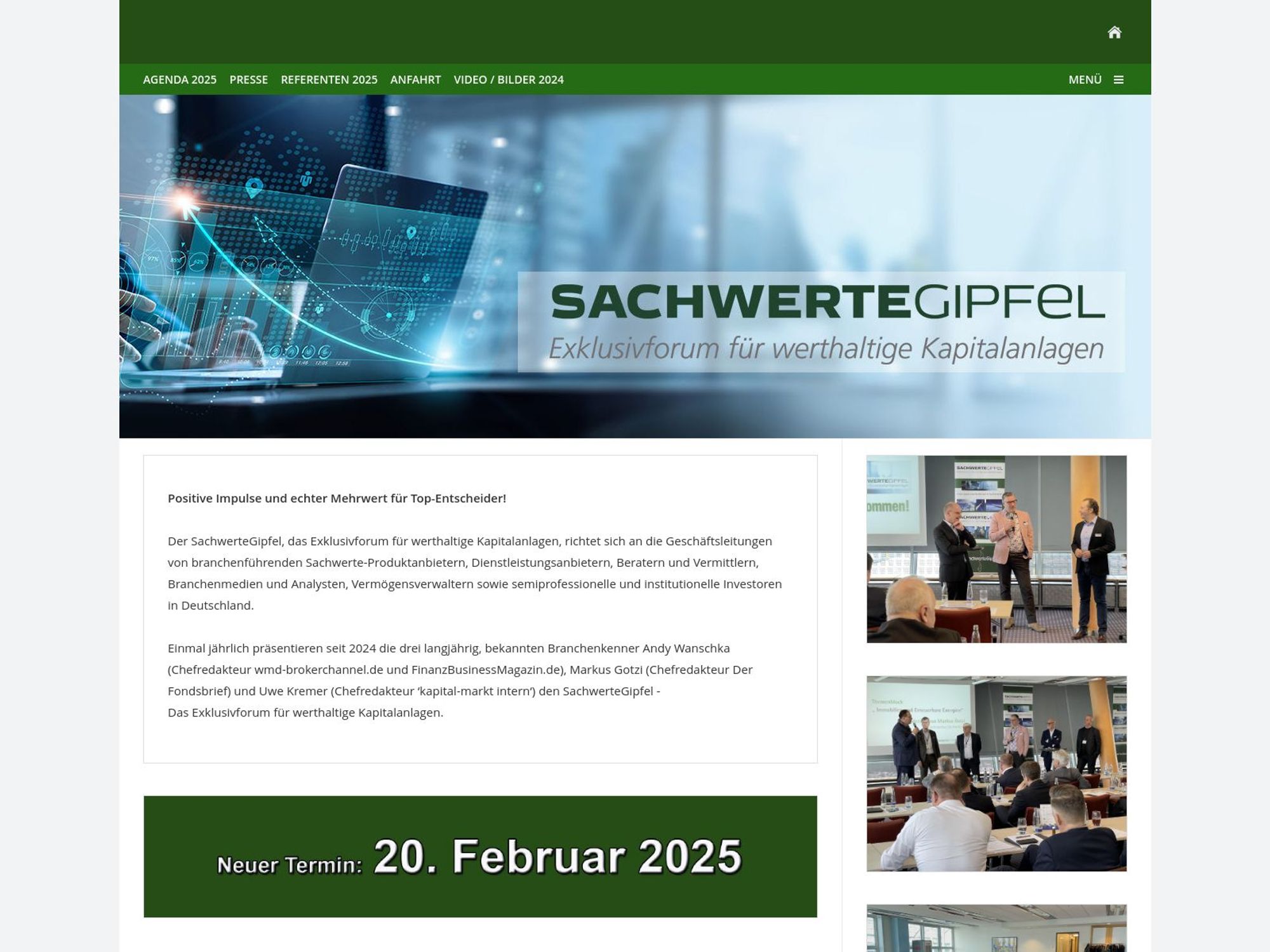 SachwerteGipfel 2025 screenshot