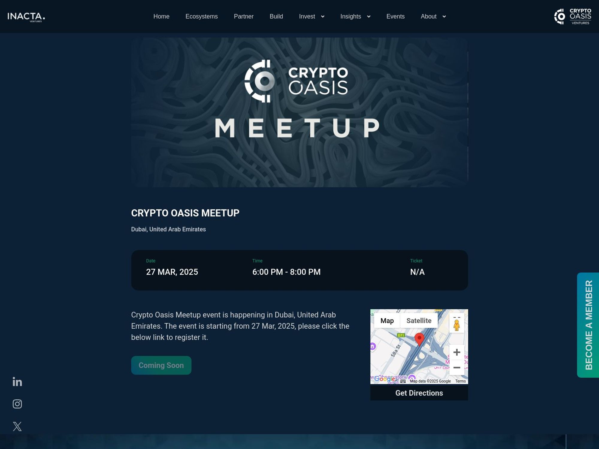 Crypto Oasis Meetup screenshot