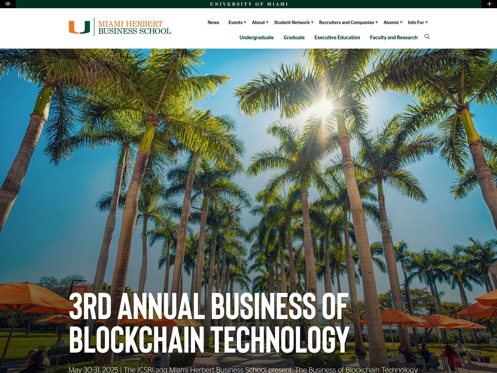 BBT 2025 - The Business of Blockchain Technology Conference screenshot