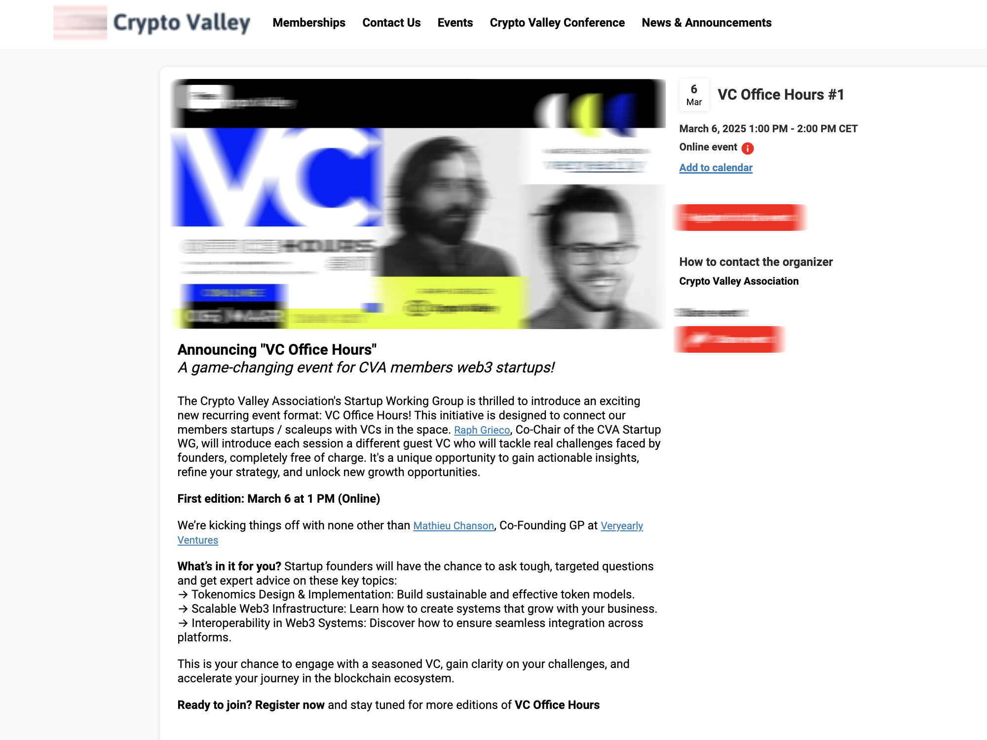 VC Office Hours #1 screenshot