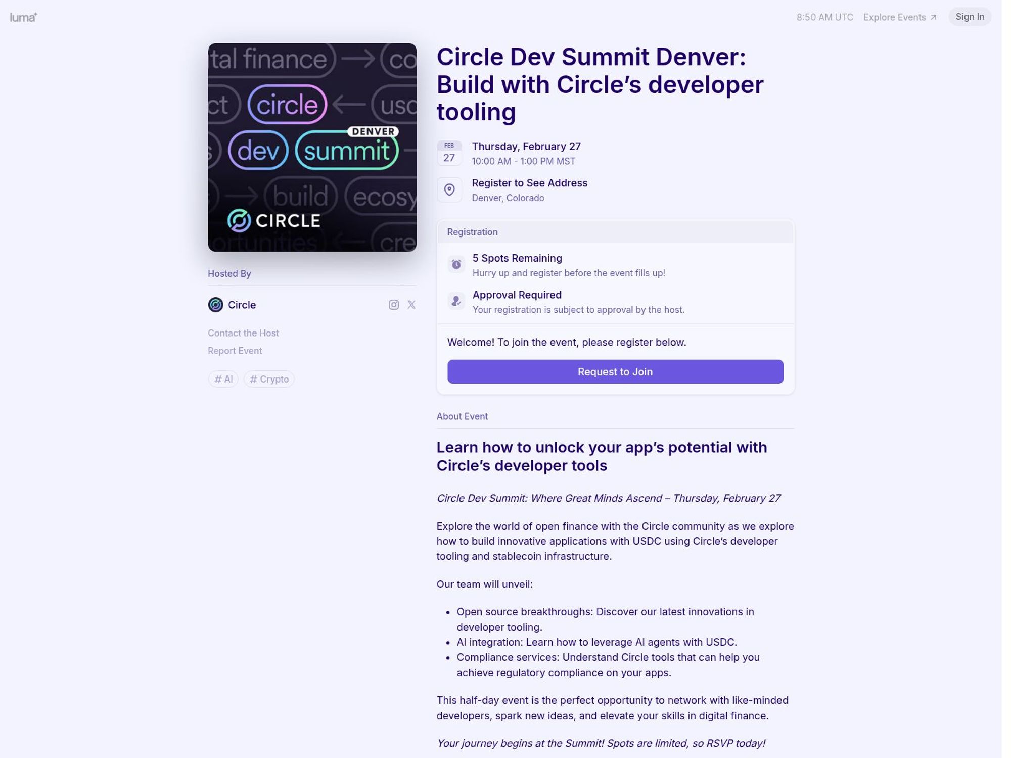 Circle Dev Summit Denver: Build with Circle’s developer tooling screenshot