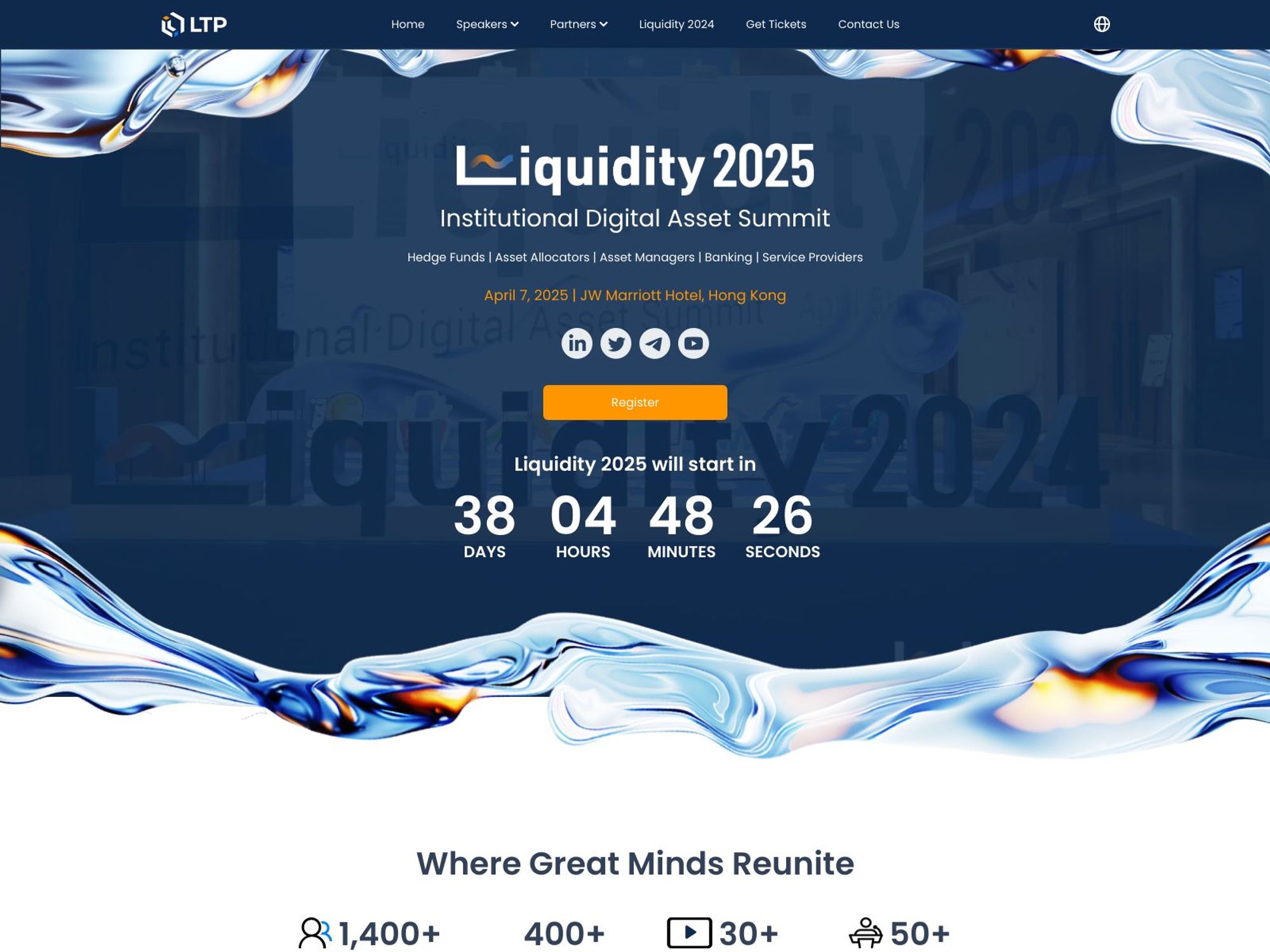 Liquidity 2025 - Institutional Digital Asset Summit screenshot