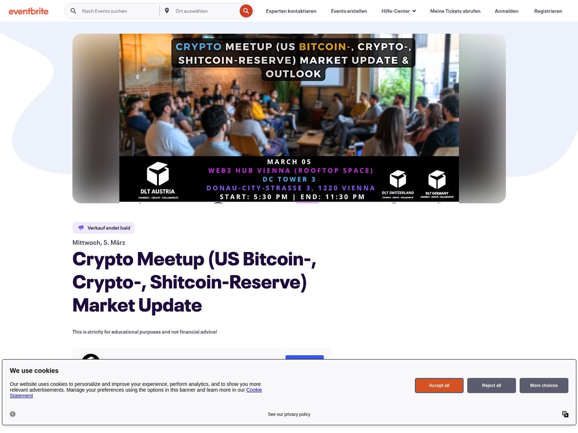 Crypto Meetup (US Bitcoin-, Crypto-, Shitcoin-Reserve) Market Update screenshot