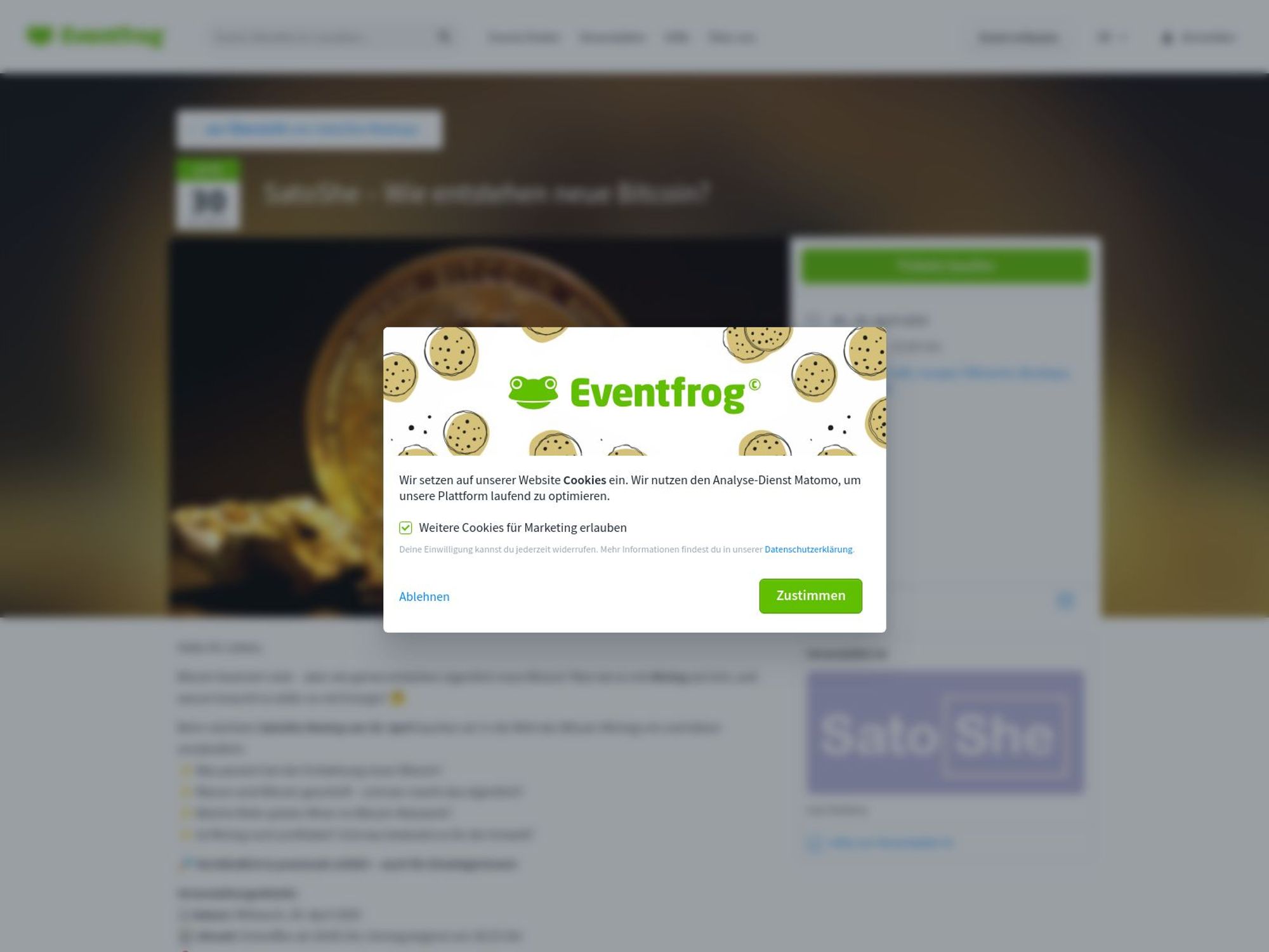 SatoShe – Wie entstehen neue Bitcoin? screenshot
