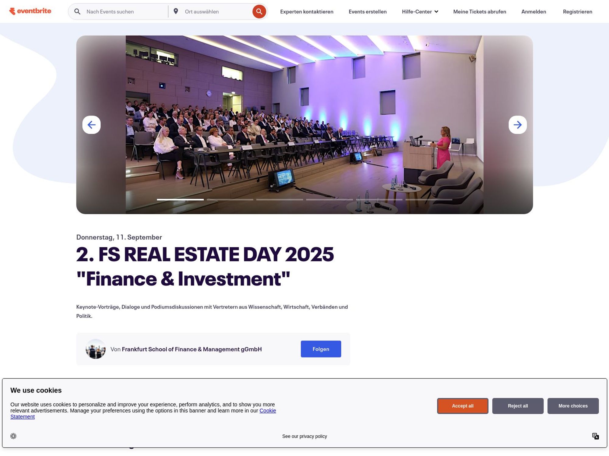 2. FS REAL ESTATE DAY 2025: Finance & Investment screenshot