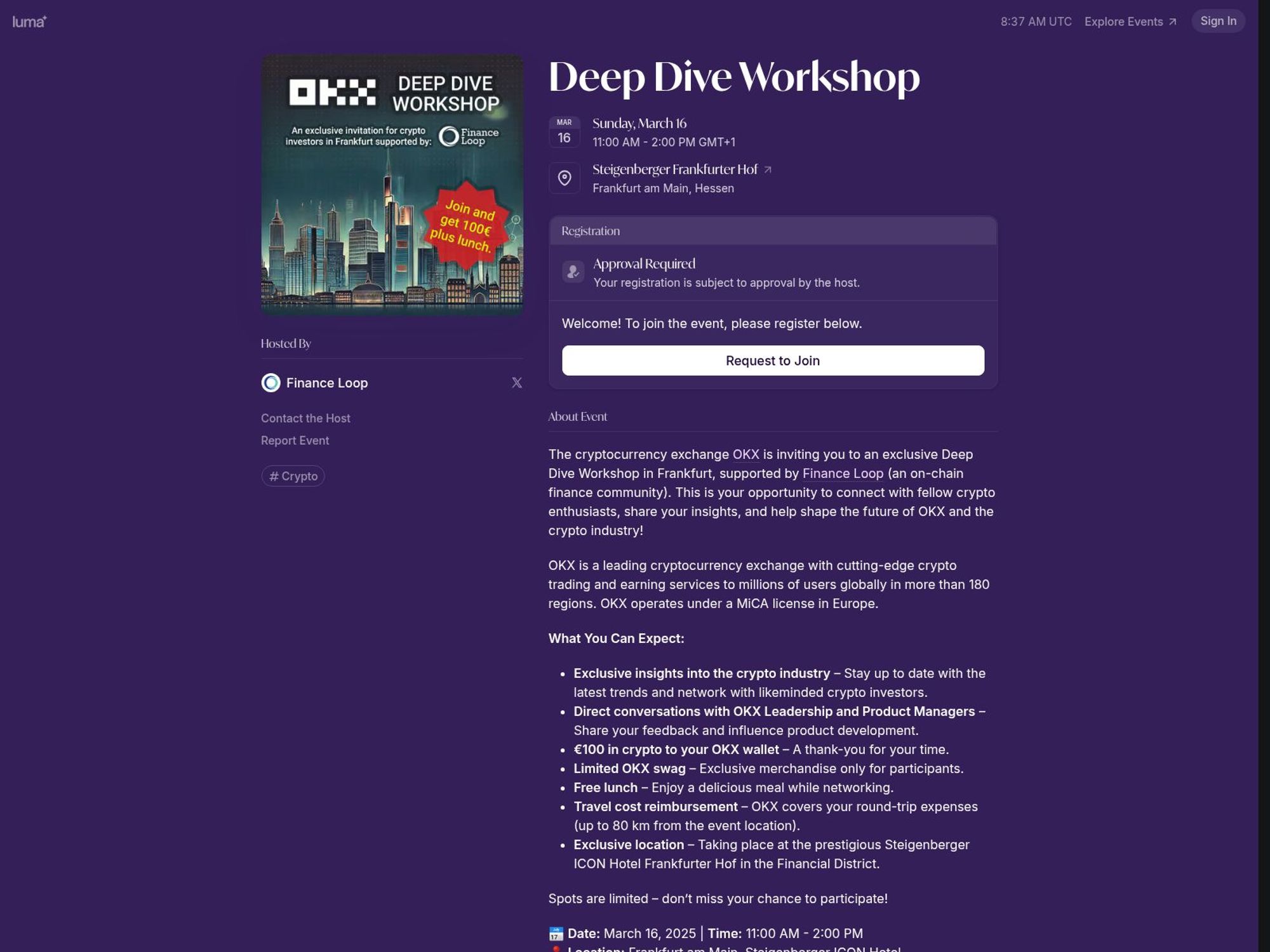 OKX Deep Dive Workshop screenshot