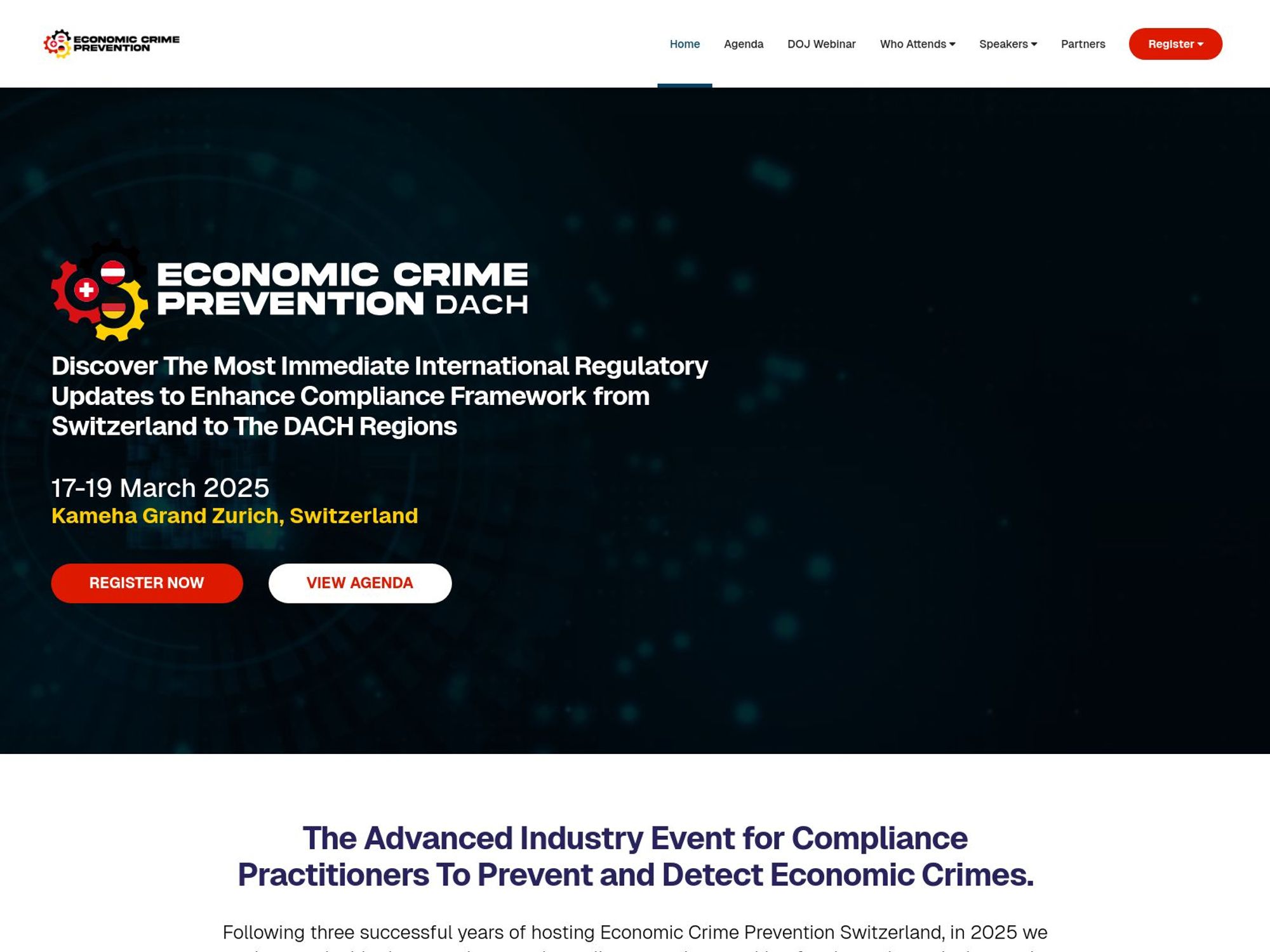 Economic Crime Prevention Conference screenshot