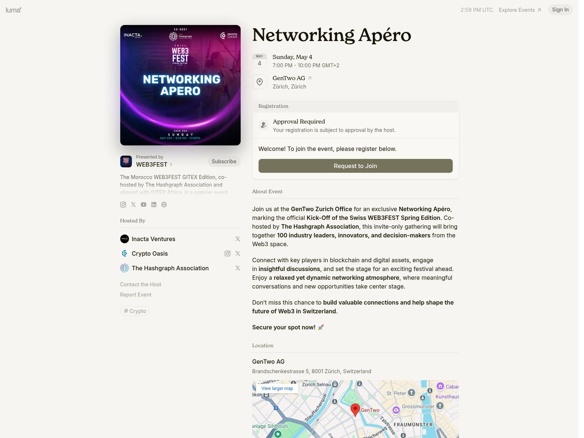 Networking Apéro screenshot