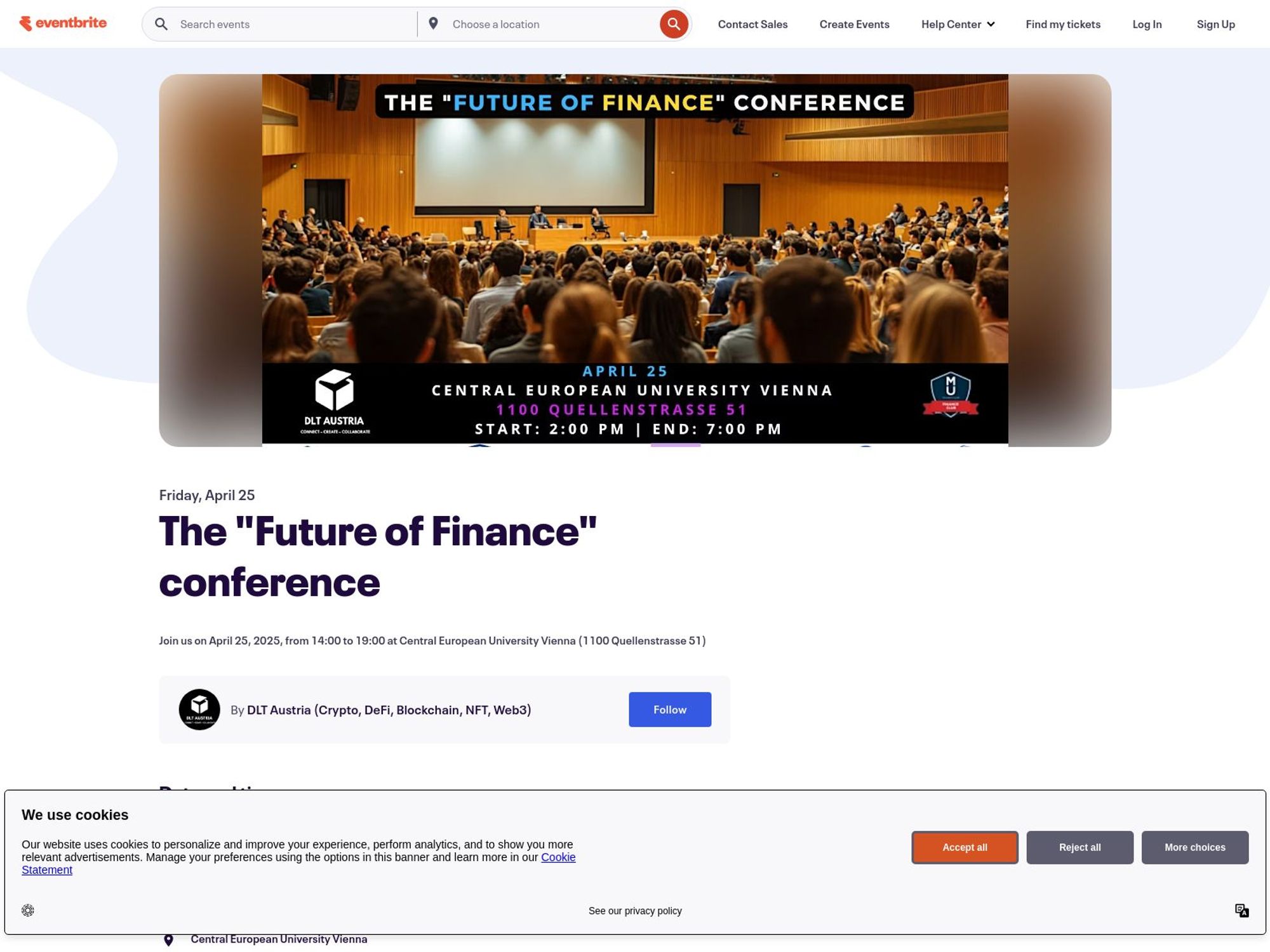 Future of Finance Conference screenshot