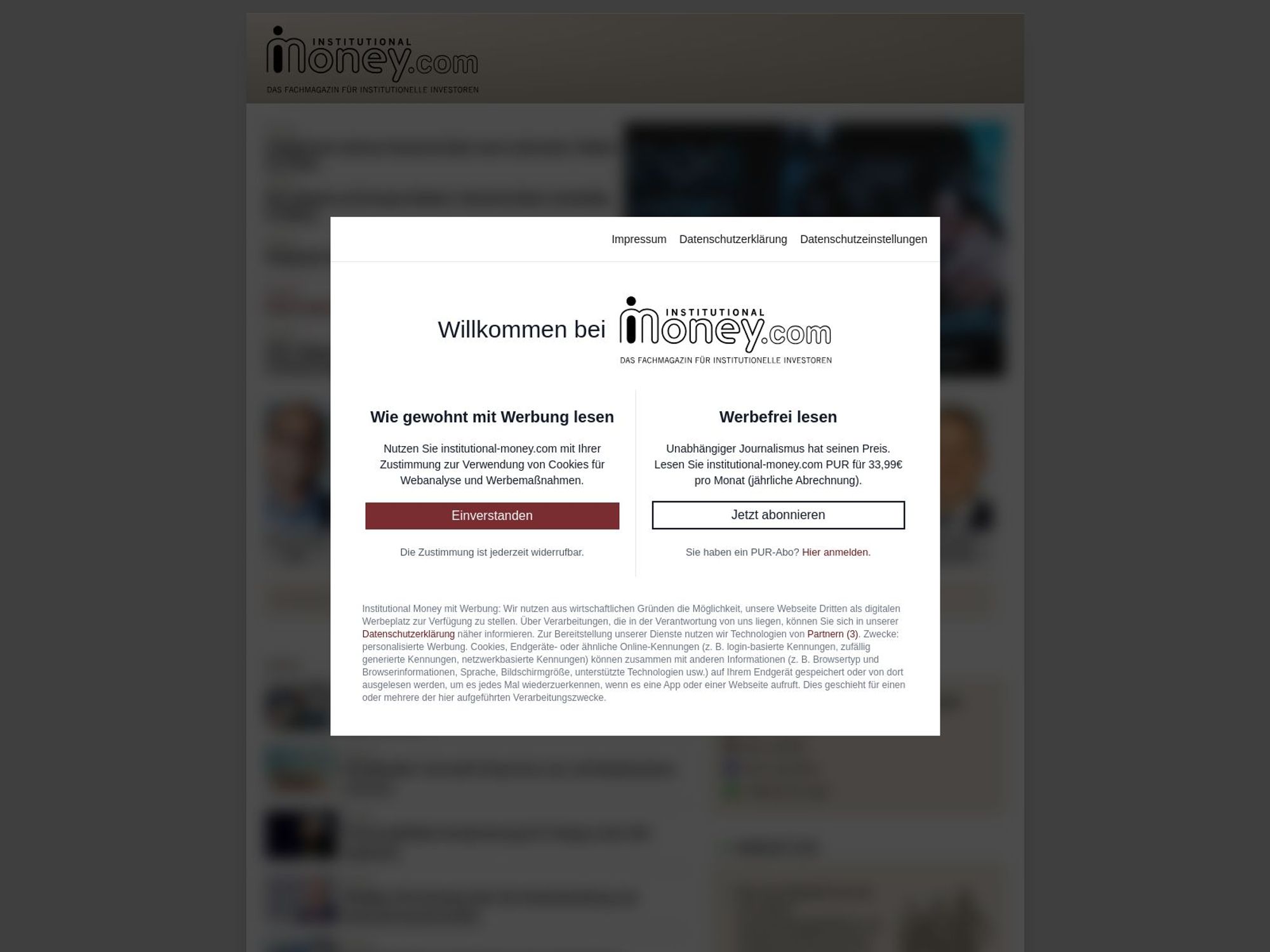 Institutional Money Kongress 2025 screenshot