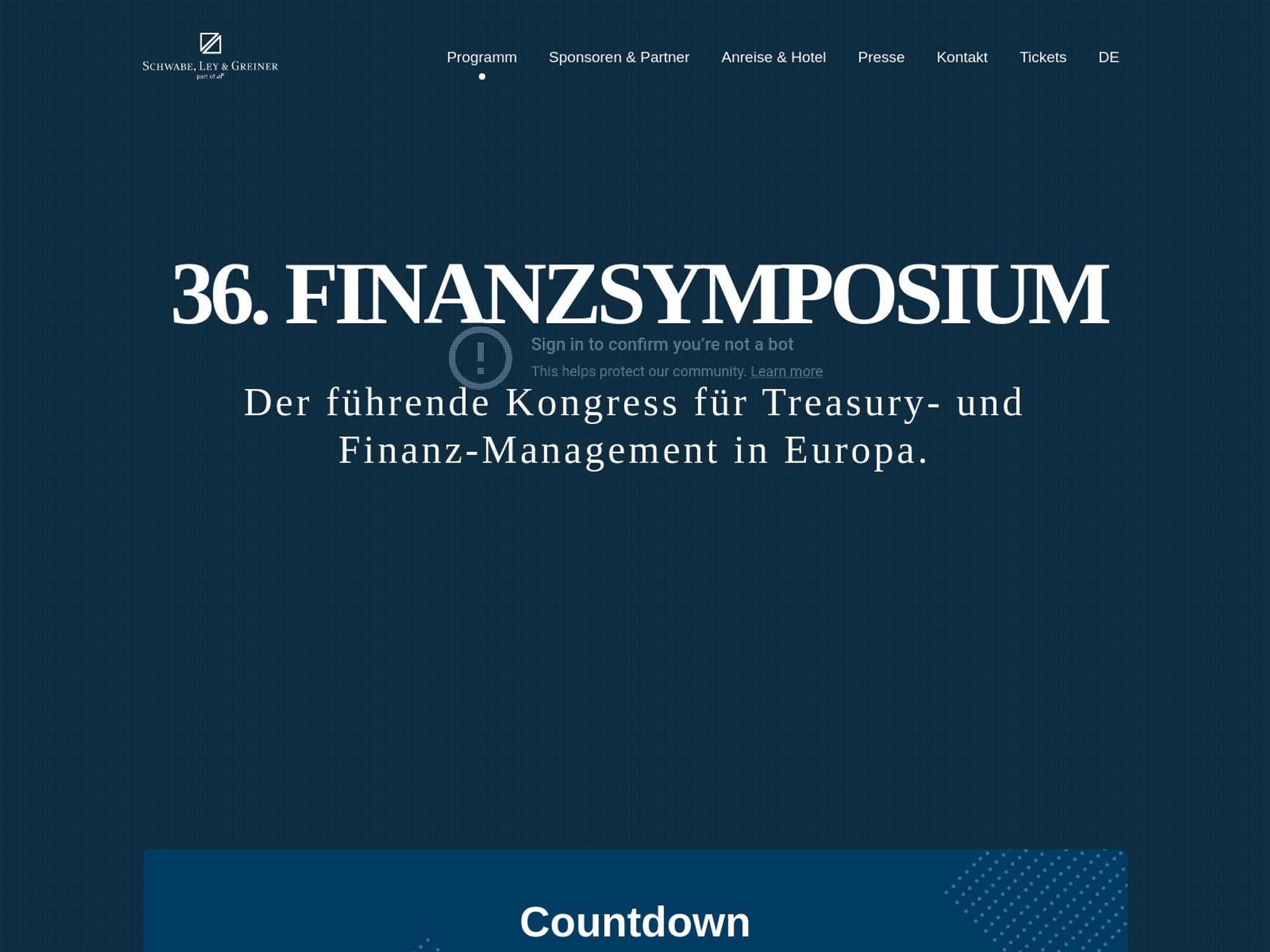 36. Finanzsymposium 2025 screenshot