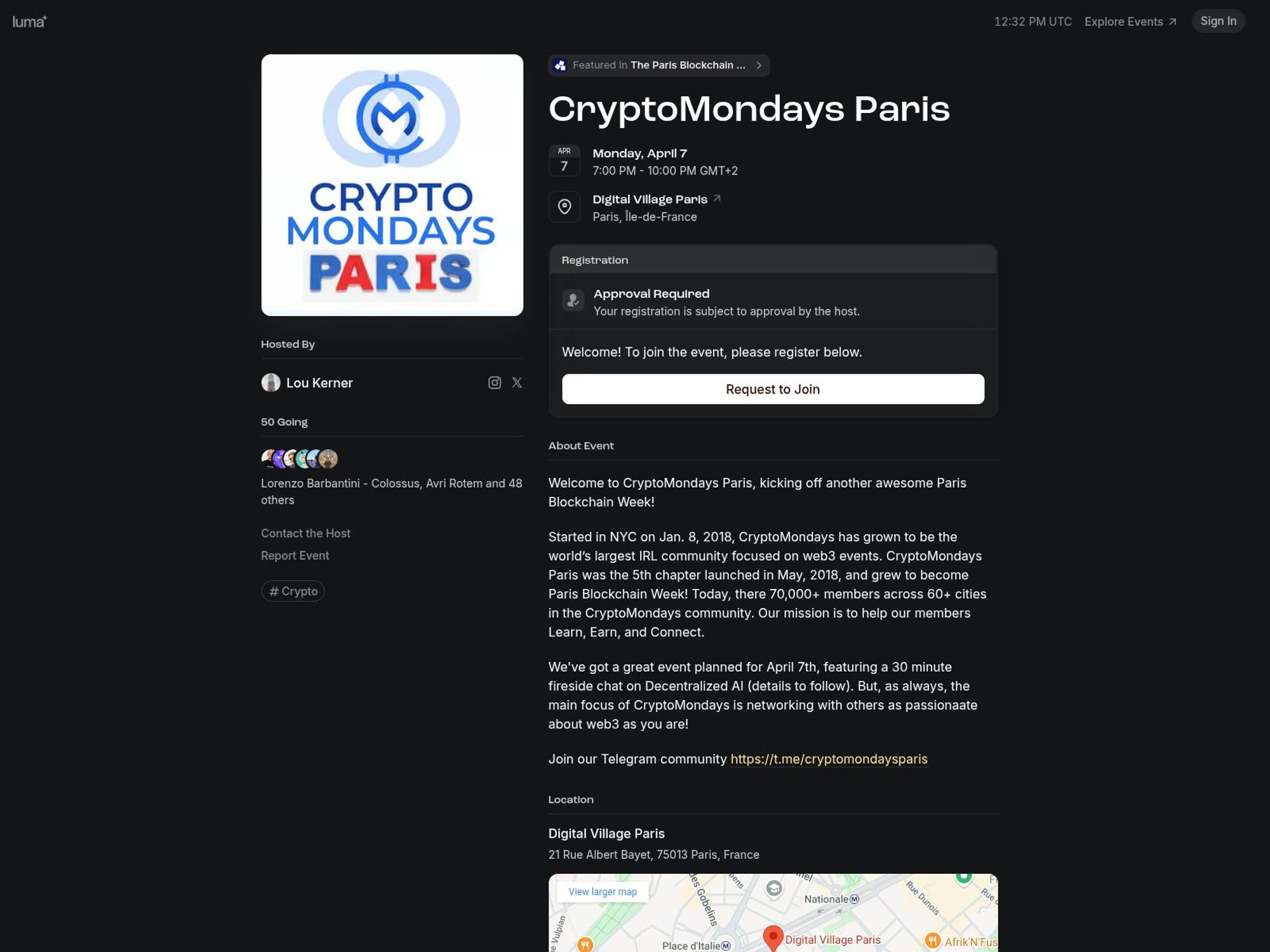 CryptoMondays Paris screenshot