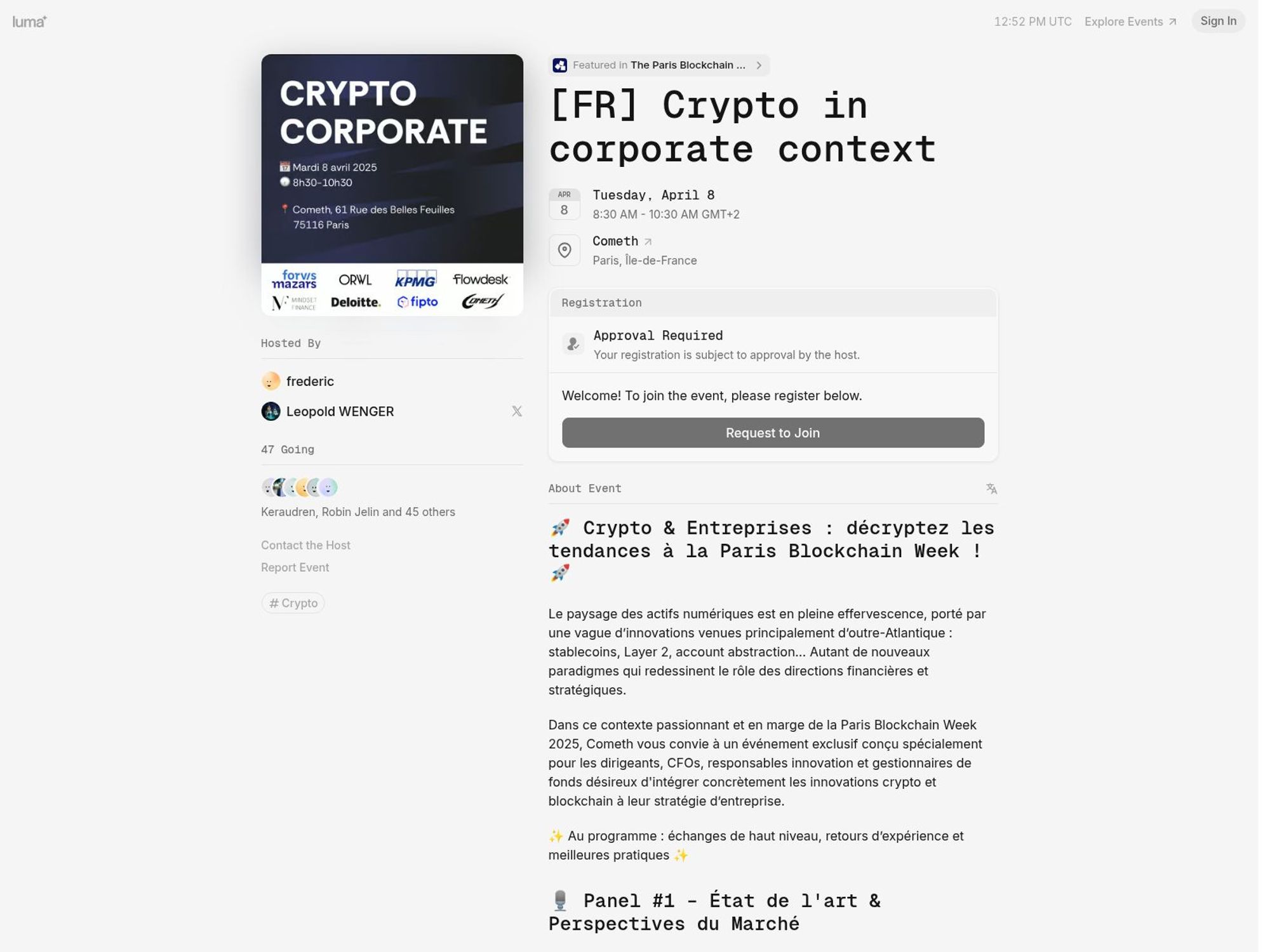 [FR] Crypto in corporate context screenshot