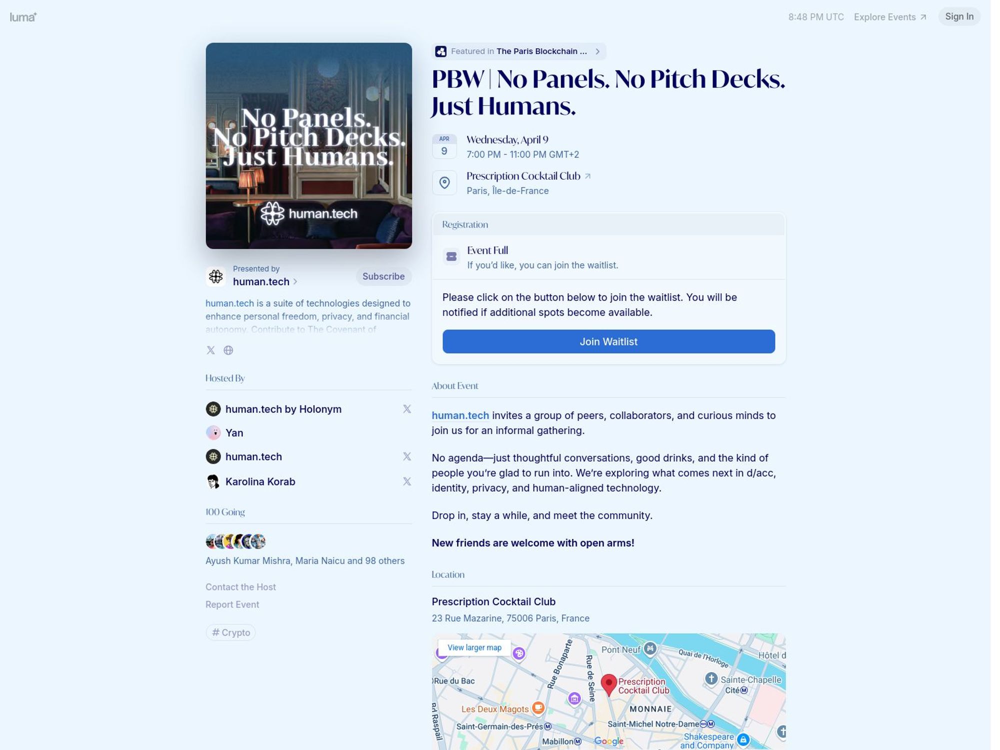 PBW | No Panels. No Pitch Decks. Just Humans. screenshot