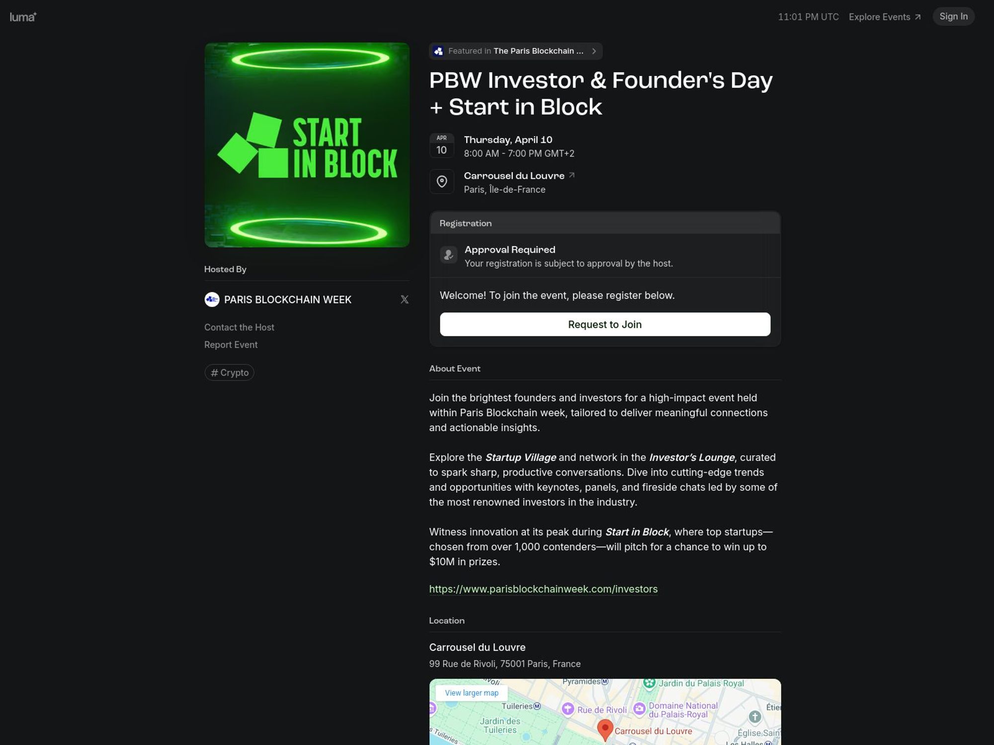PBW Investor & Founder's Day + Start in Block screenshot