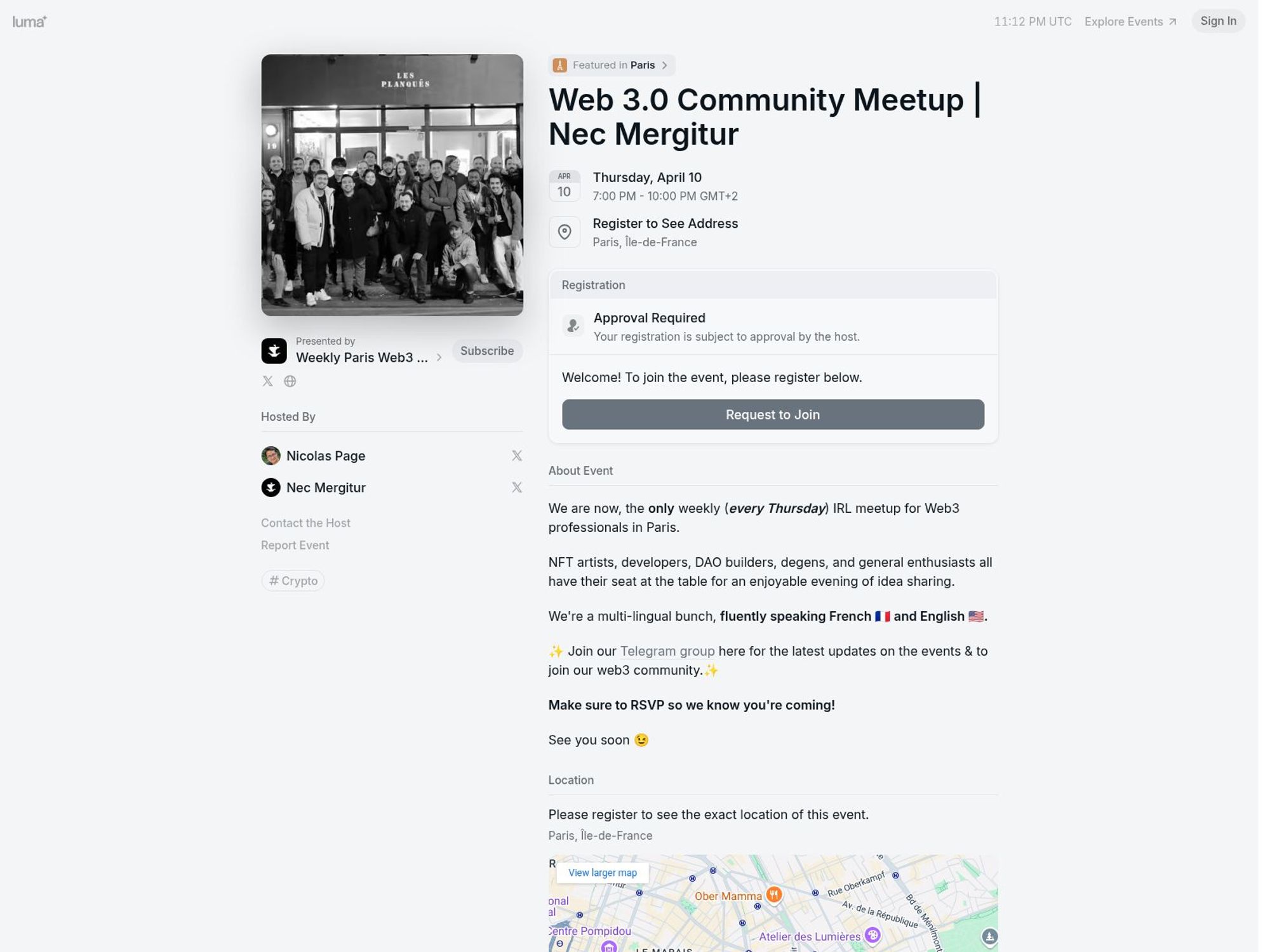 Web 3.0 Community Meetup | Nec Mergitur screenshot