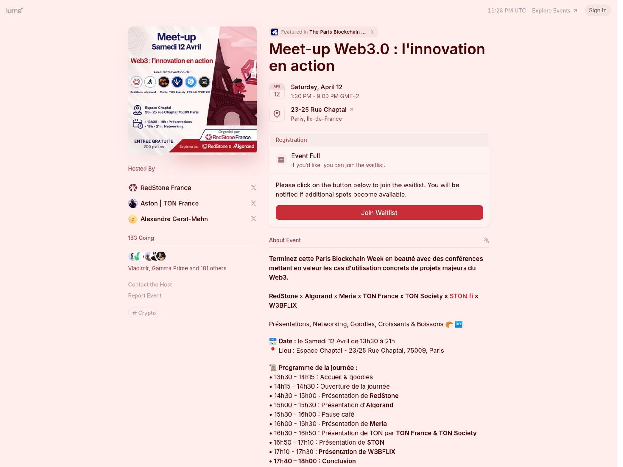 Meet-up Web3.0 : l'innovation en action screenshot