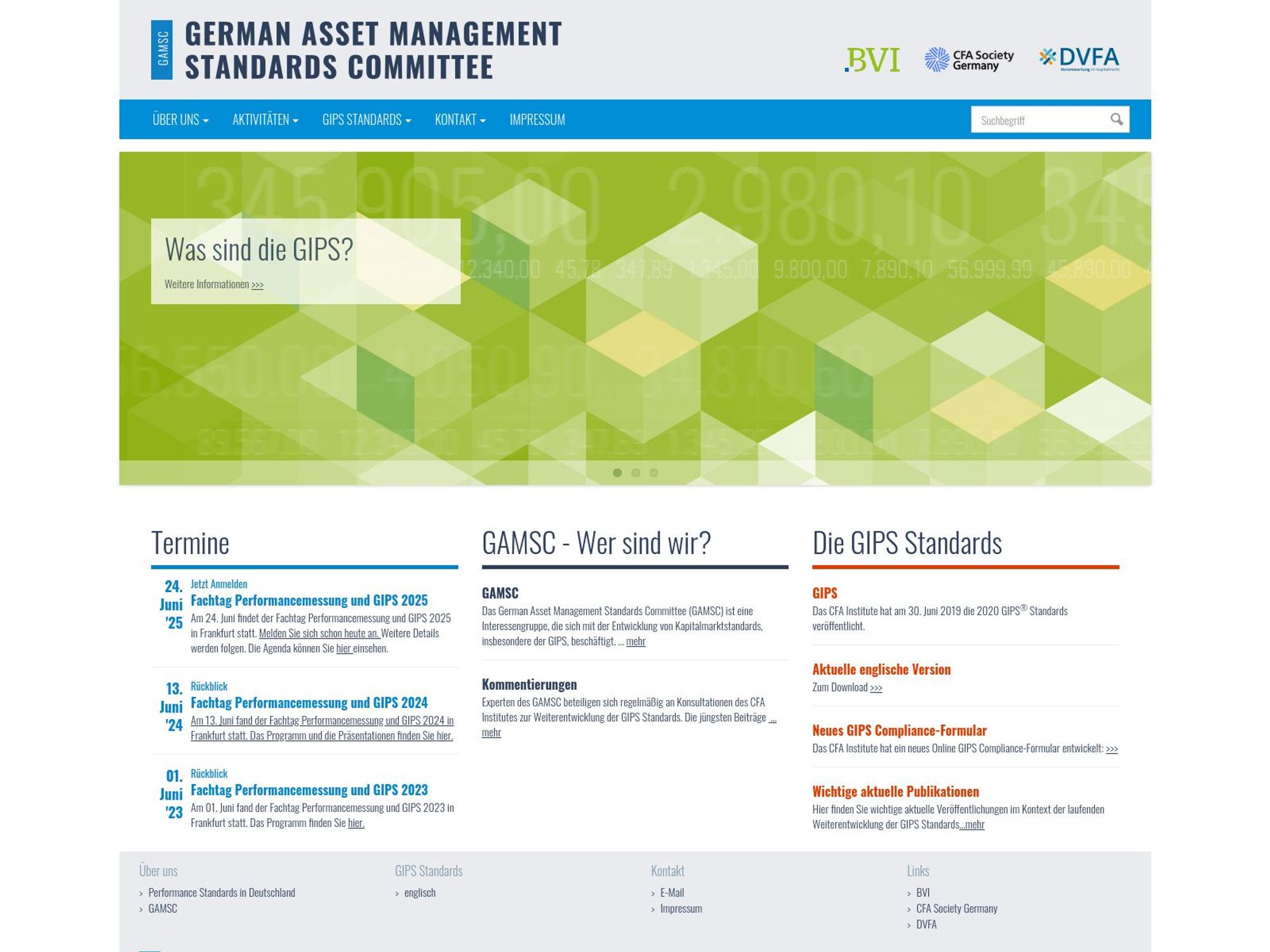 GAMSC: Fachtag Performancemessung und GIPS 2025 screenshot