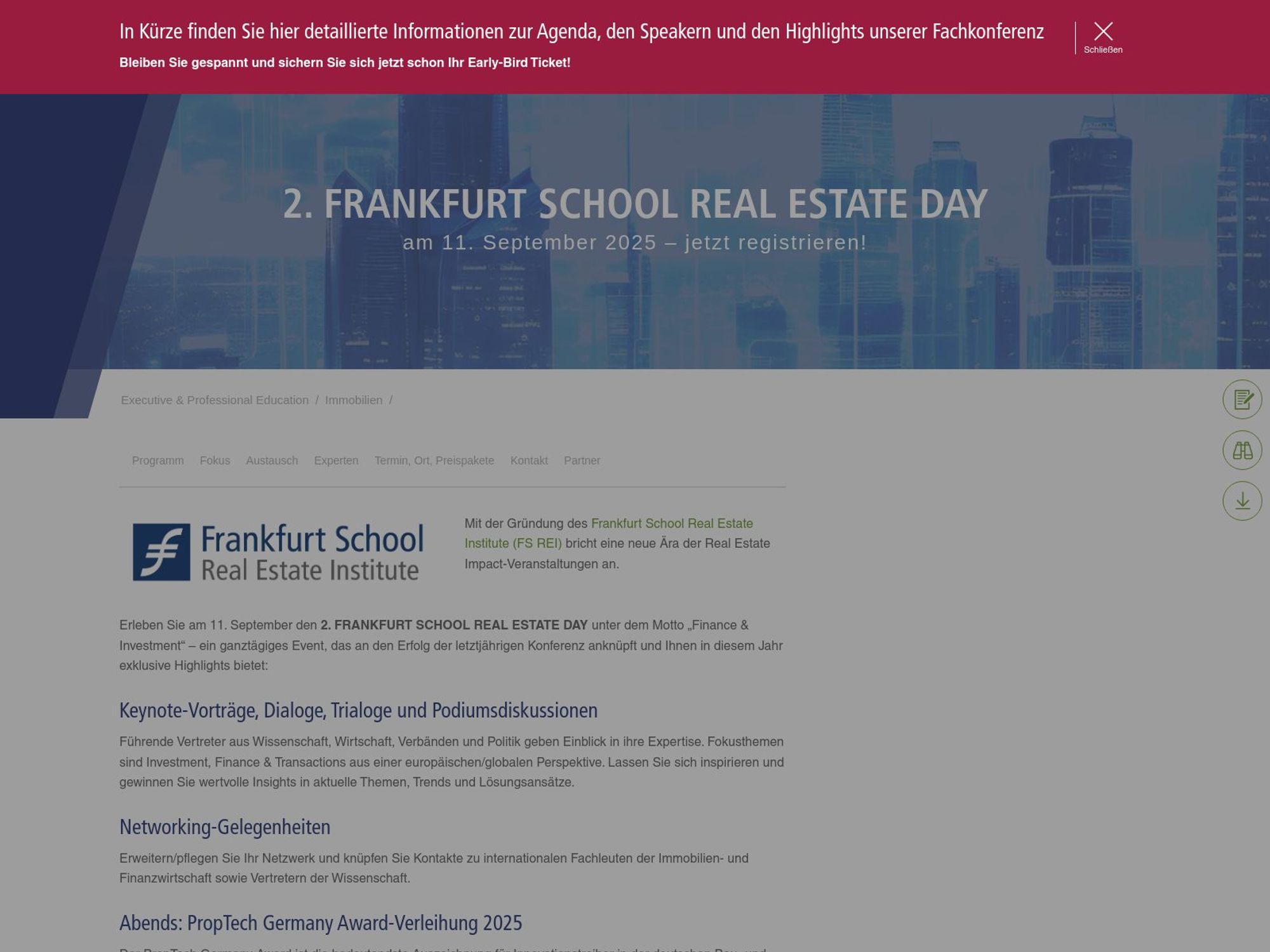 2. FRANKFURT SCHOOL REAL ESTATE DAY screenshot