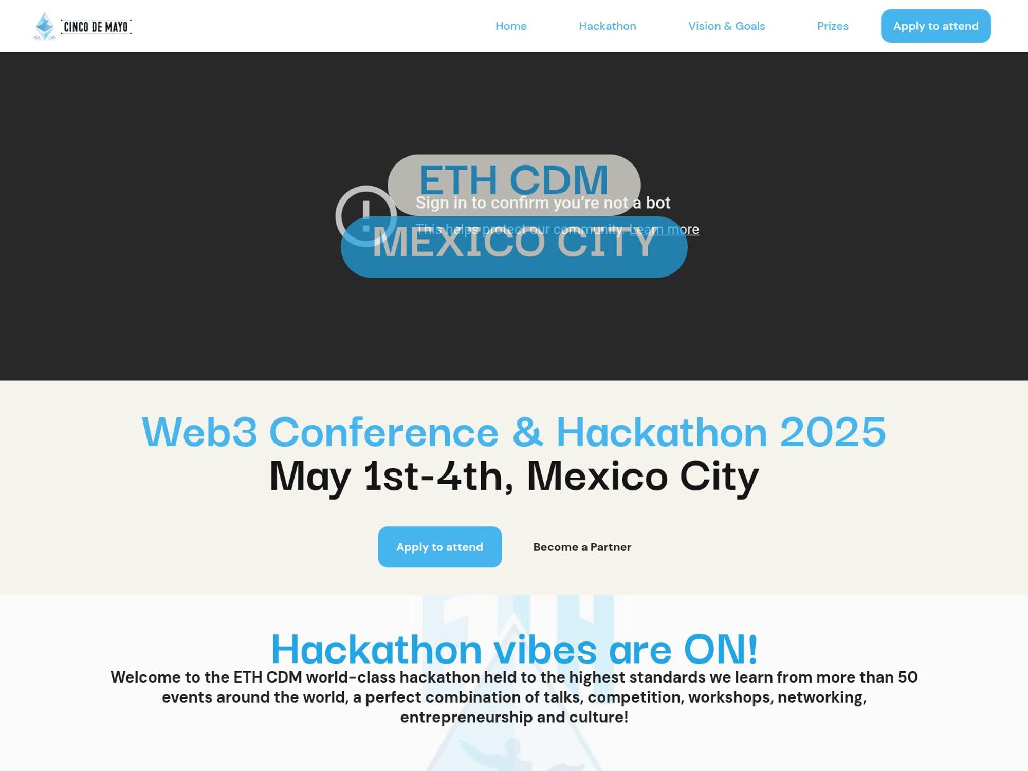 ETH CDM - Cinco de Mayo Conference screenshot