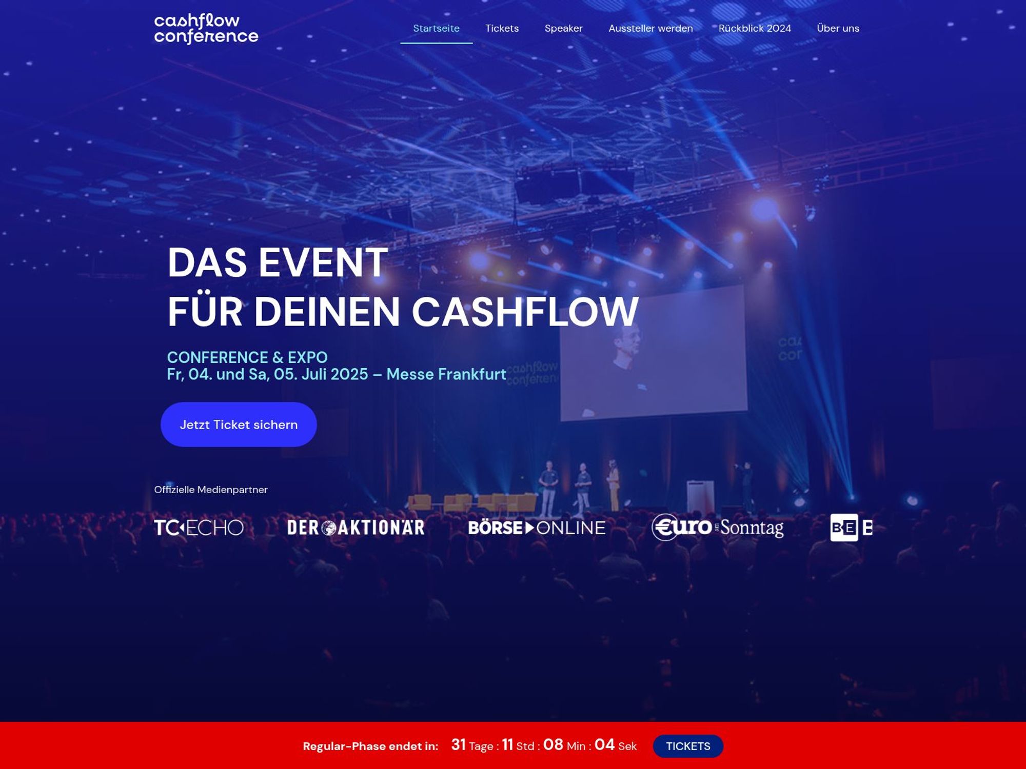 Cashflow Conference 2025 screenshot