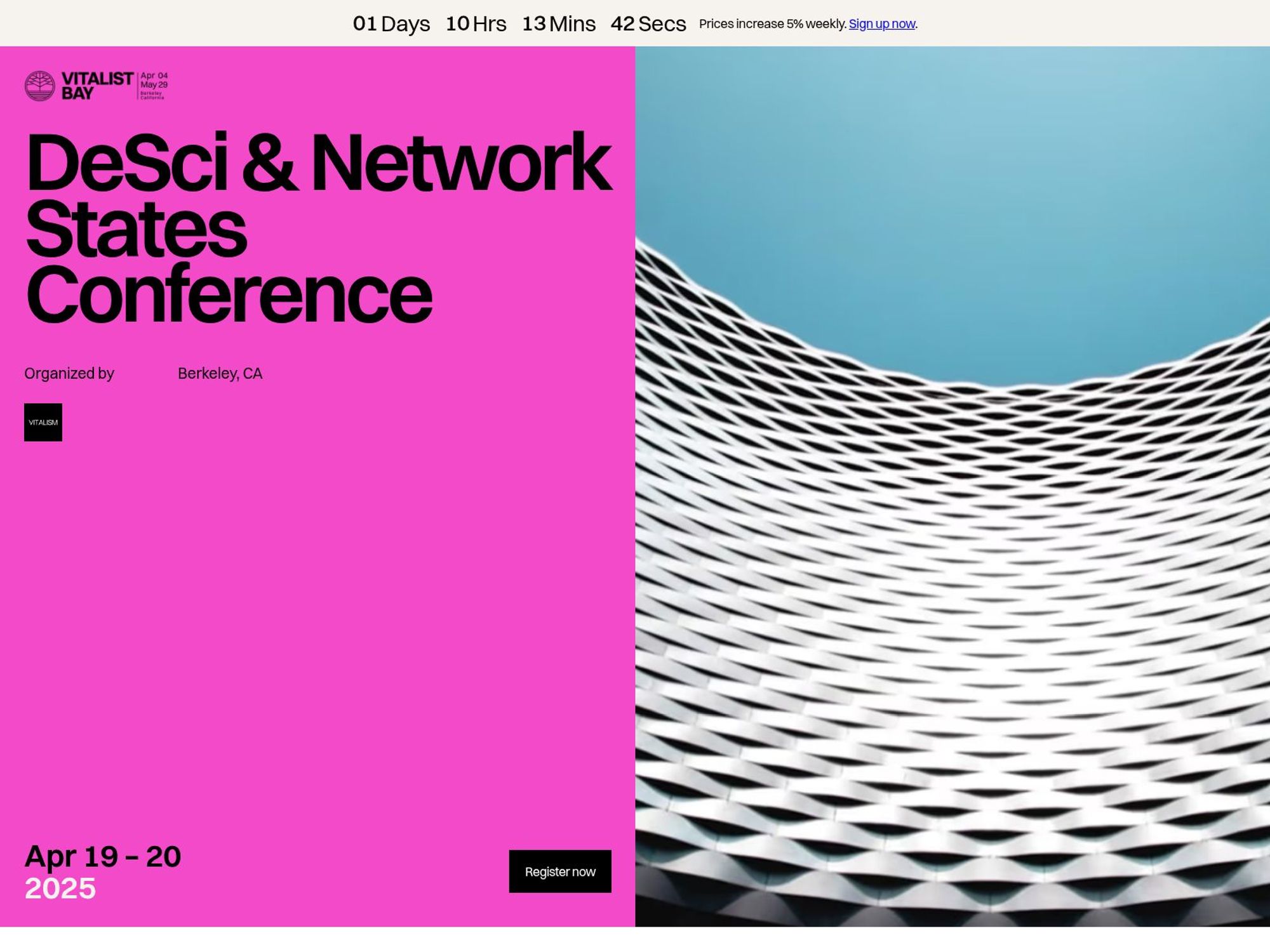DeSci & Network States Conference screenshot