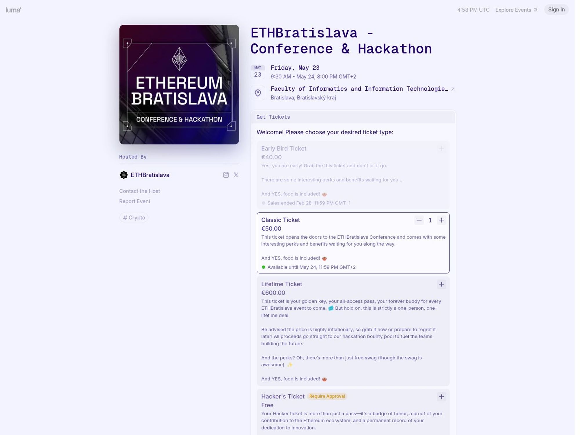 ETHBratislava - Conference & Hackathon screenshot