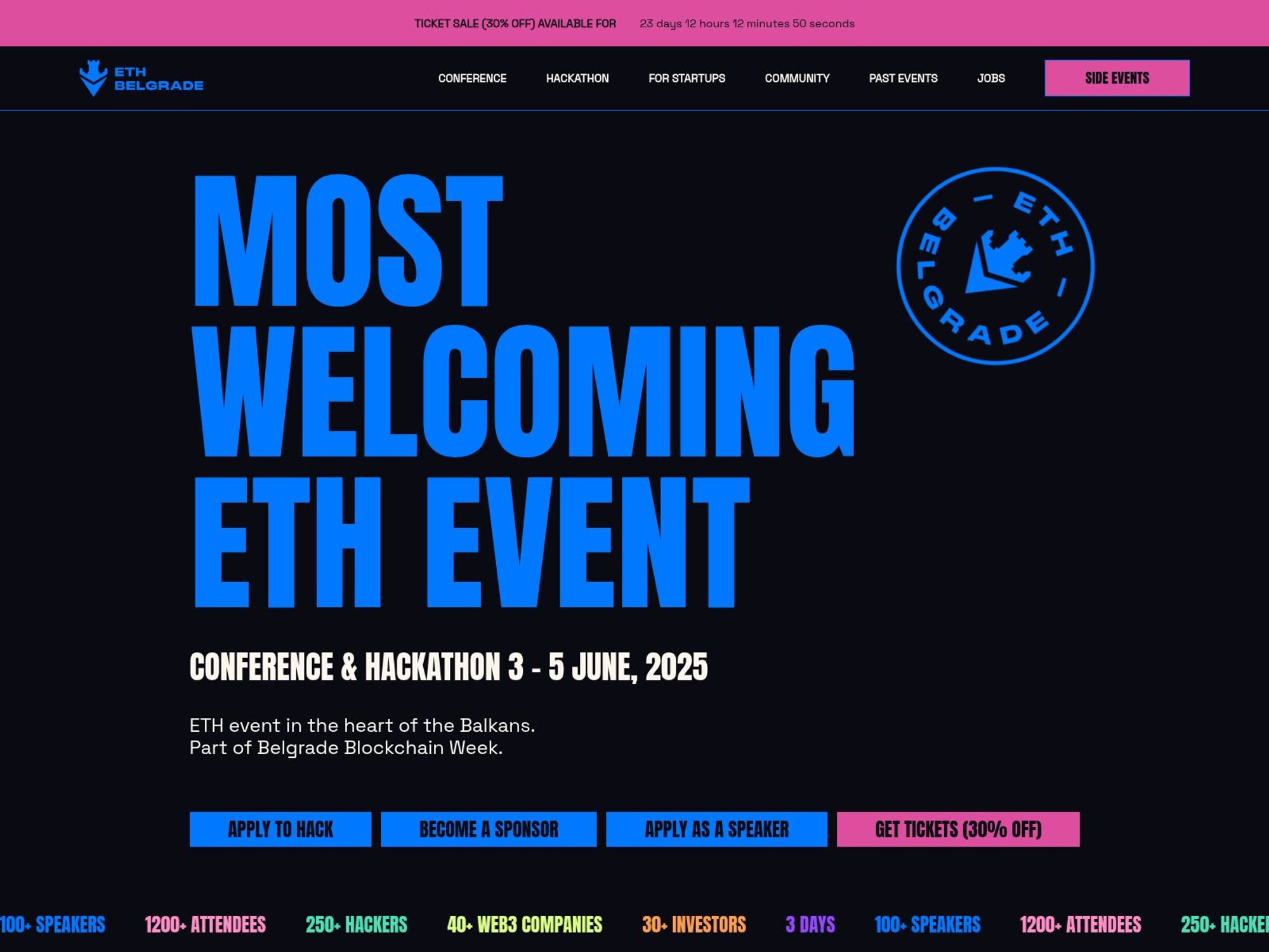 ETH Belgrade 2025 screenshot