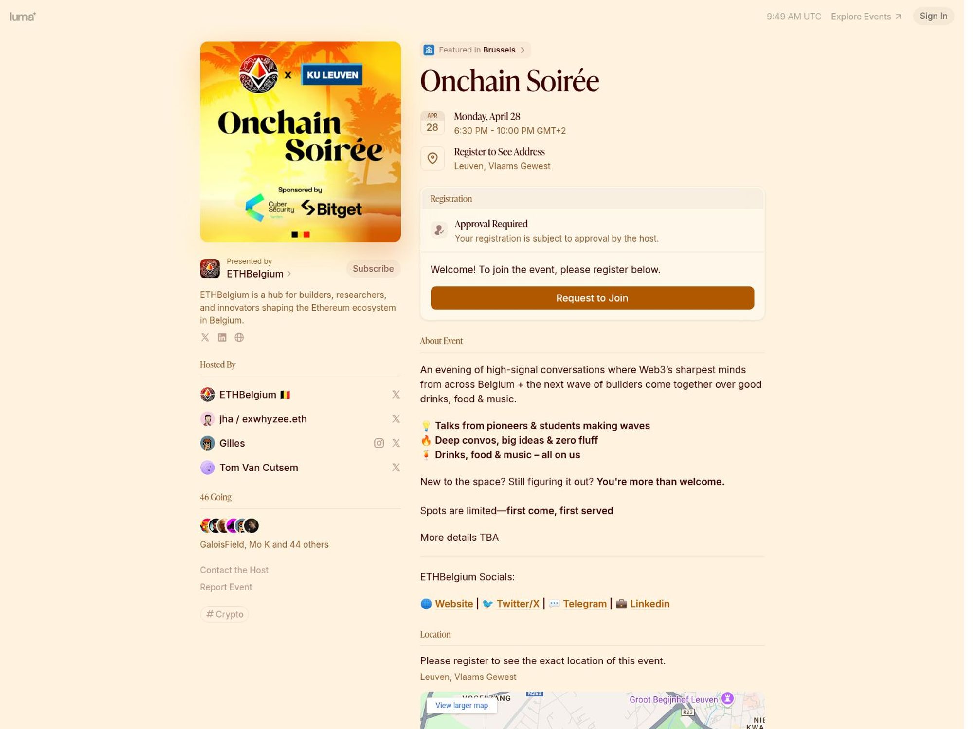 Onchain Soirée screenshot