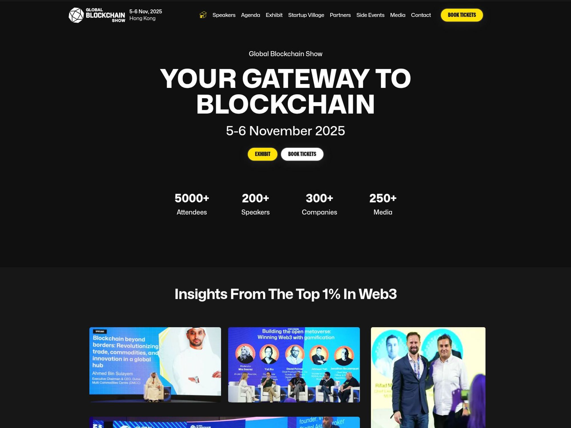 Global Blockchain Show Hong Kong 2025 website