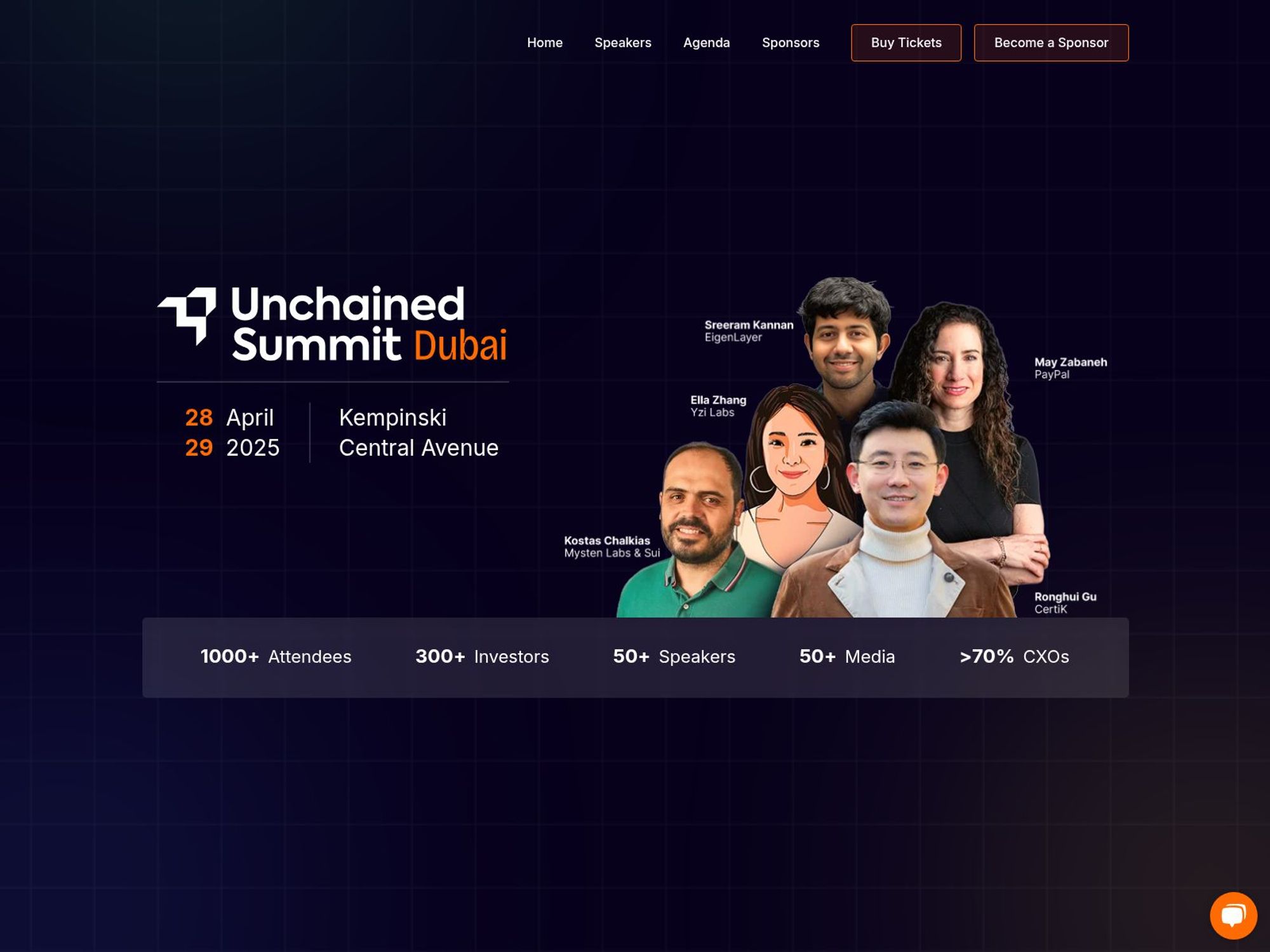 Unchained Summit Banglore 2025 website