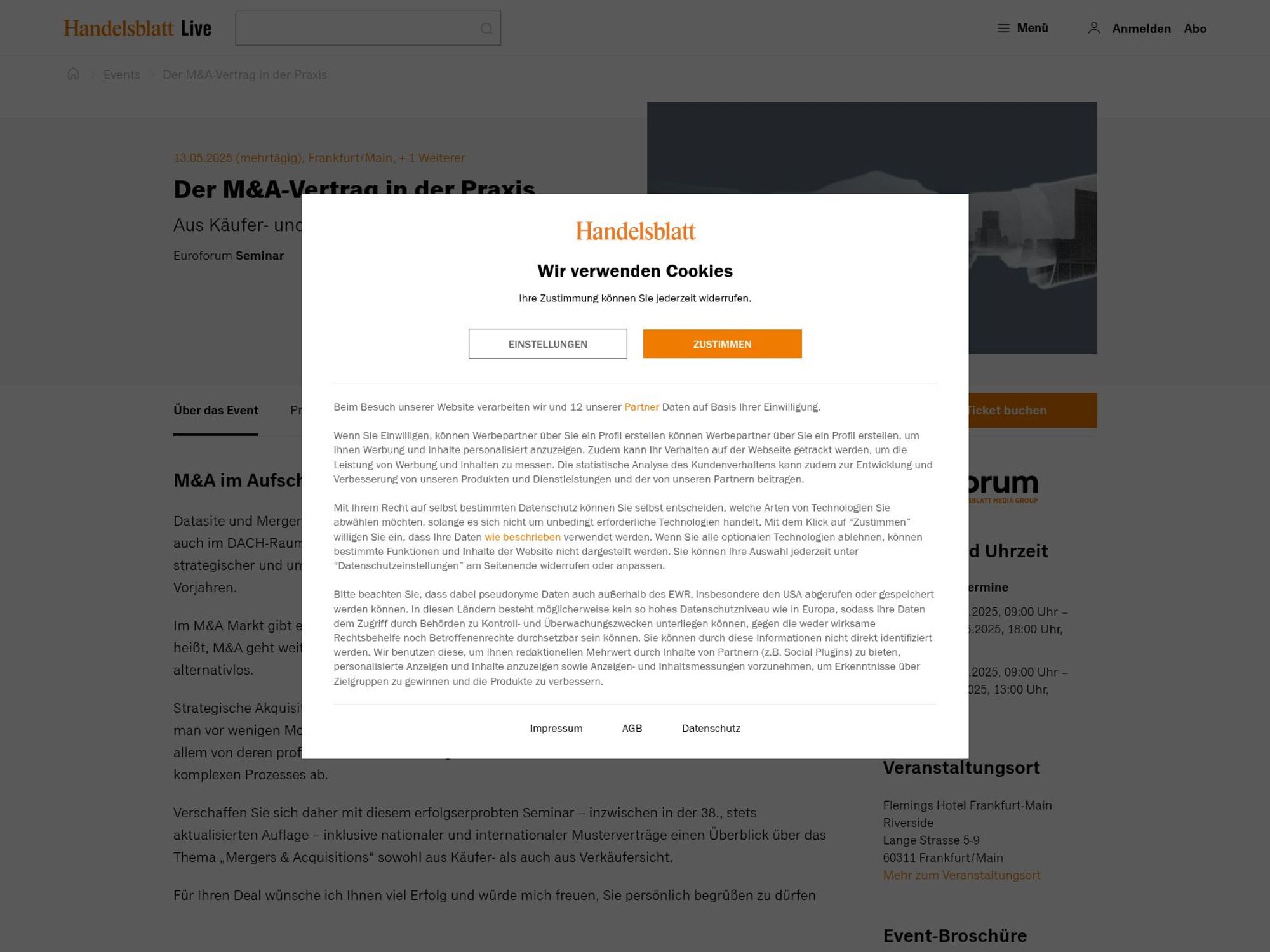 Der M&A-Vertrag in der Praxis website