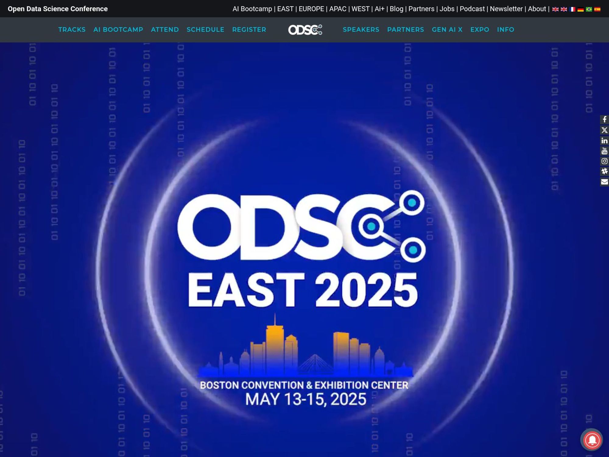 ODSC East 2025 - Open Data Science Conference screenshot