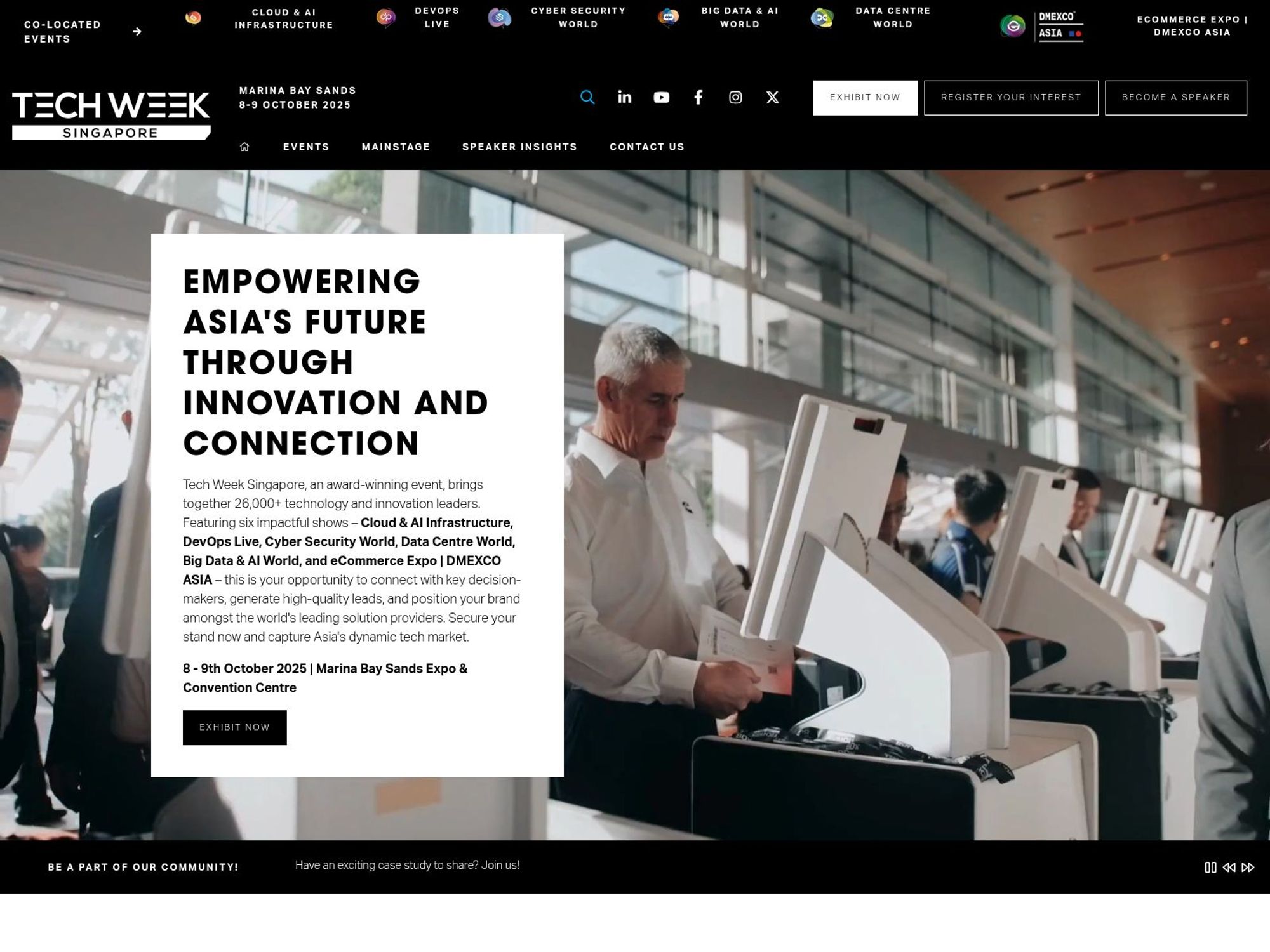 Tech Week Singapore 2025 website