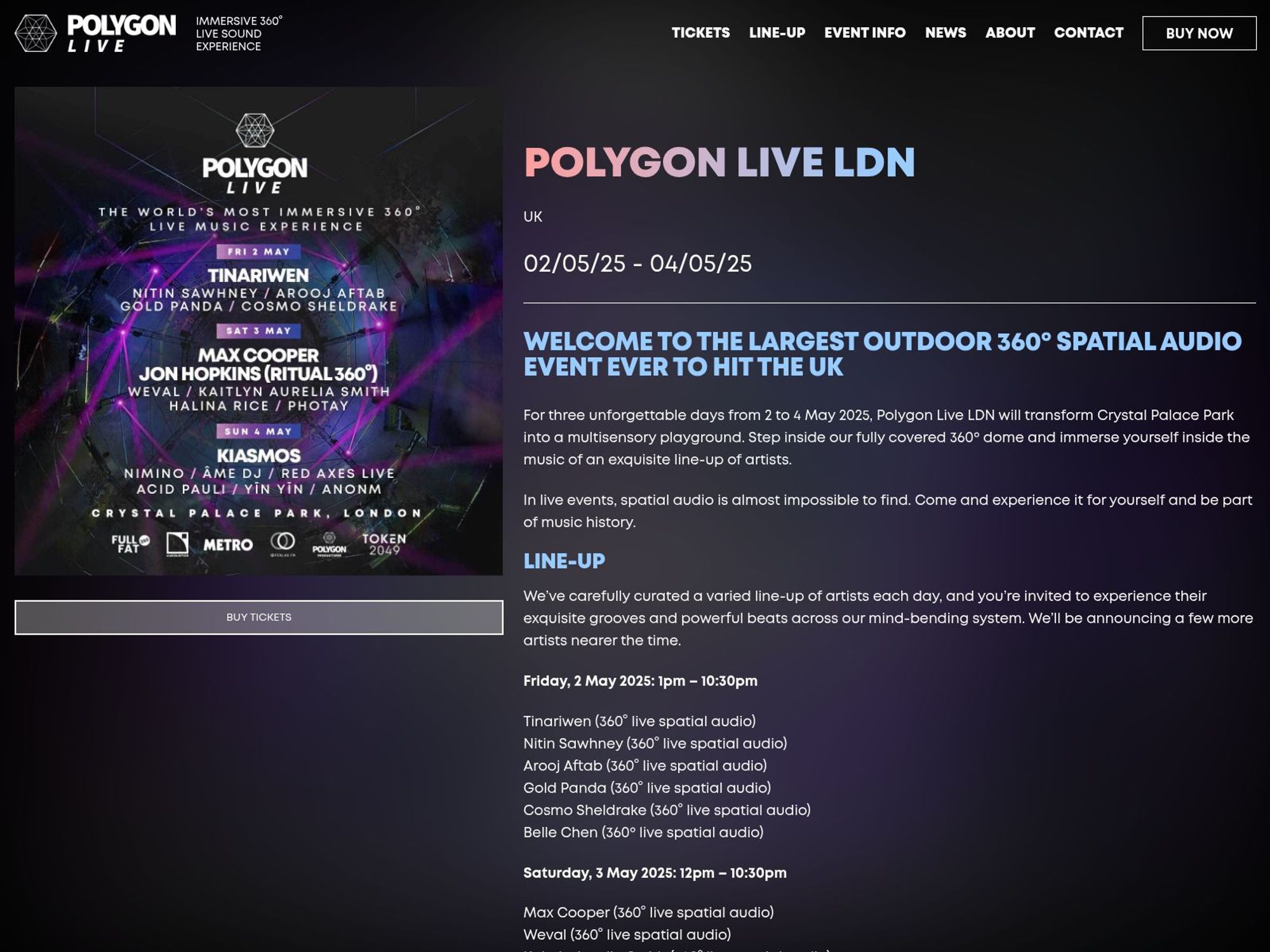 Polygon Live LDN screenshot