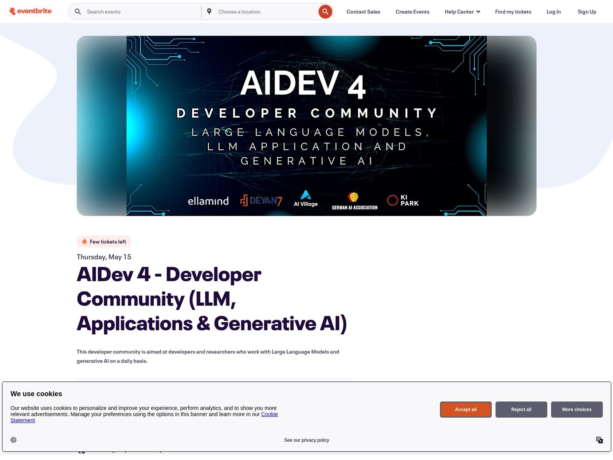 AIDev 4 - Developer Community (LLM, Applications & Generative AI) screenshot