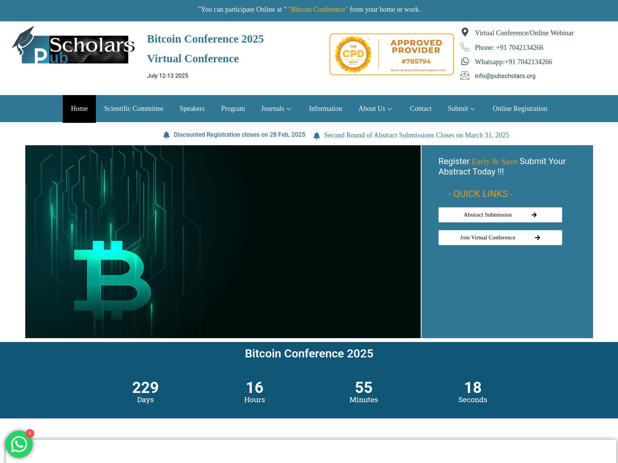 Bitcoin Conference 2025 website