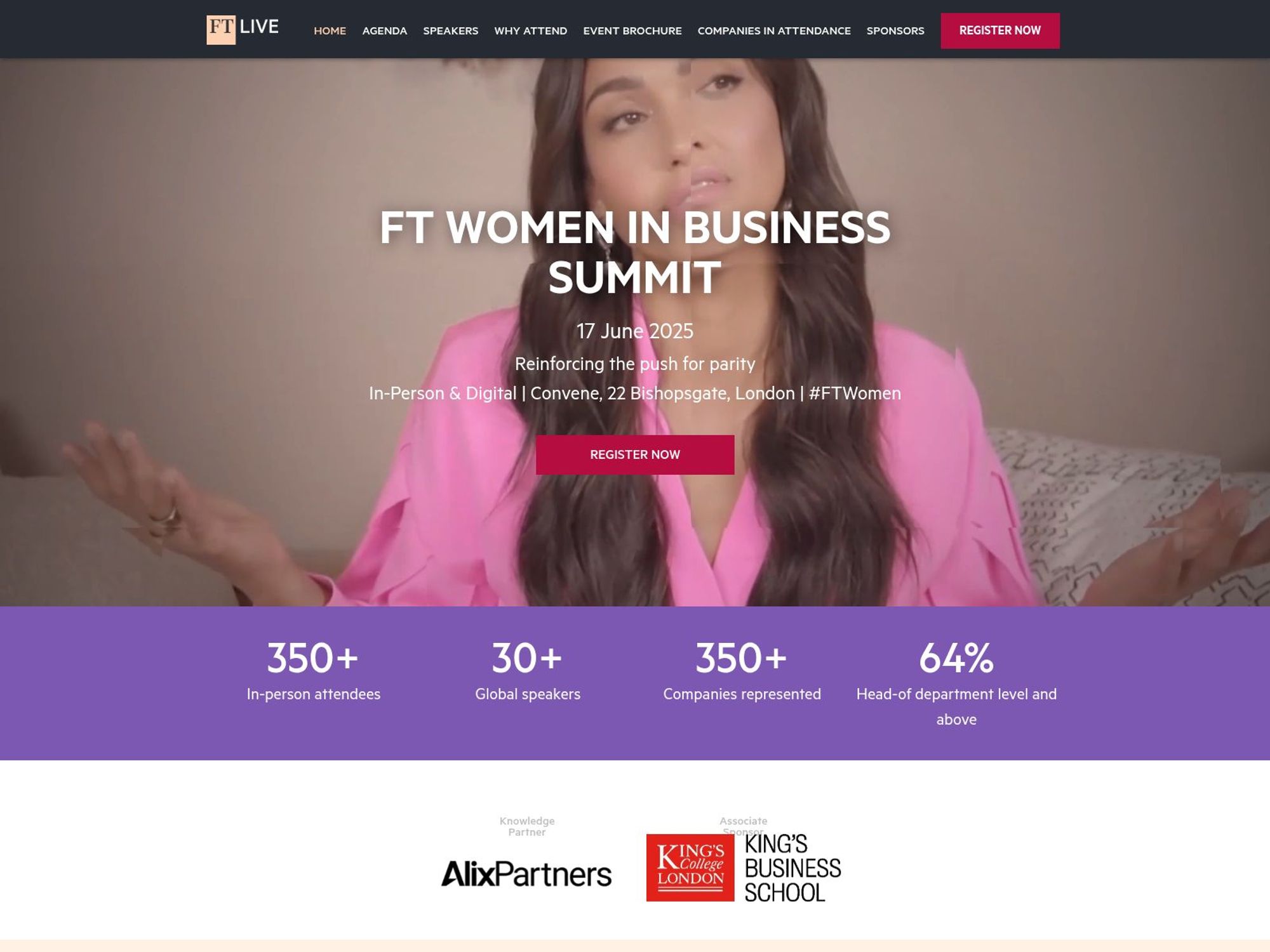 FT Live - FT Women in Business Summit 2025 screenshot